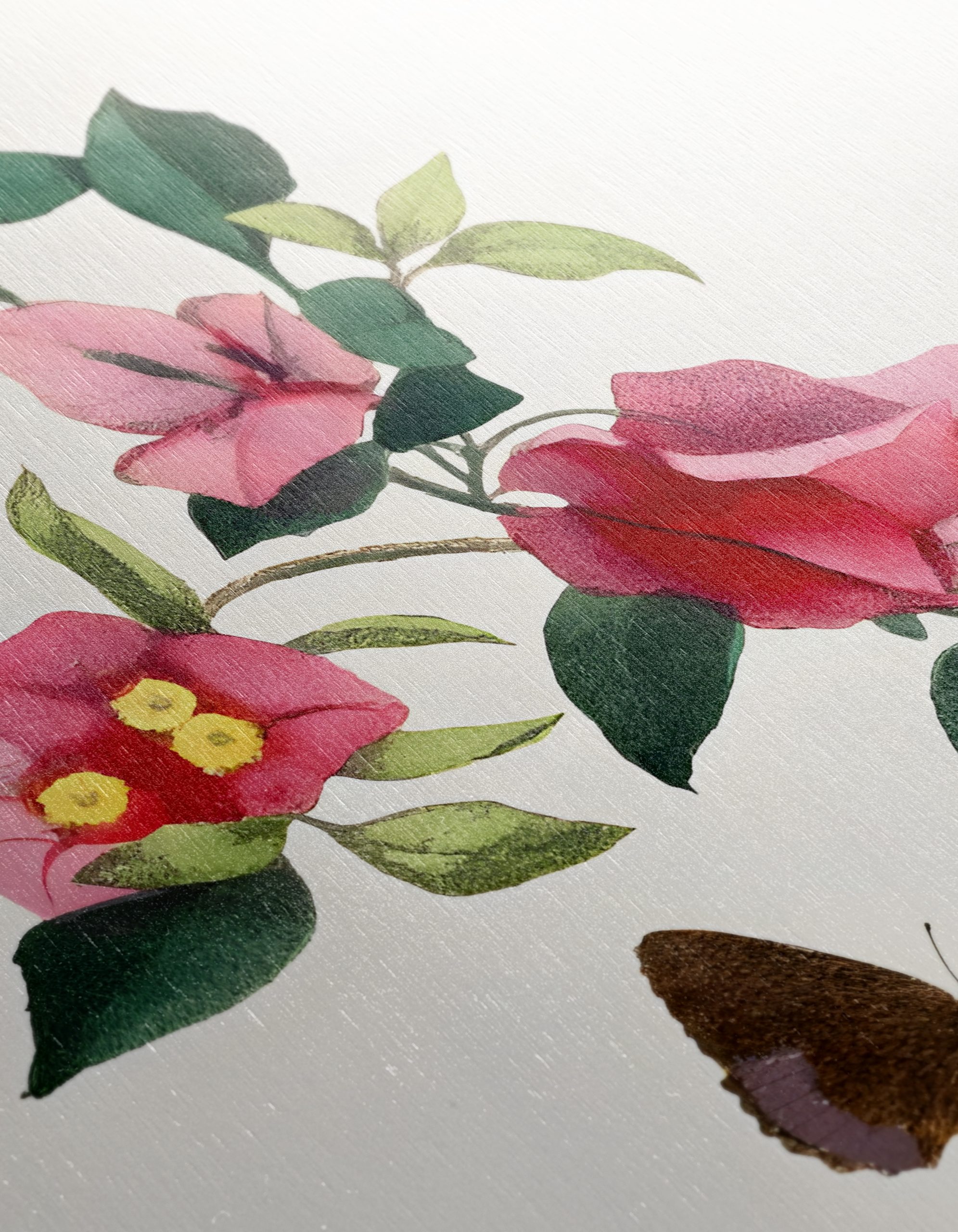 Bougainvillea Flower Art with Butterflies - Image 12