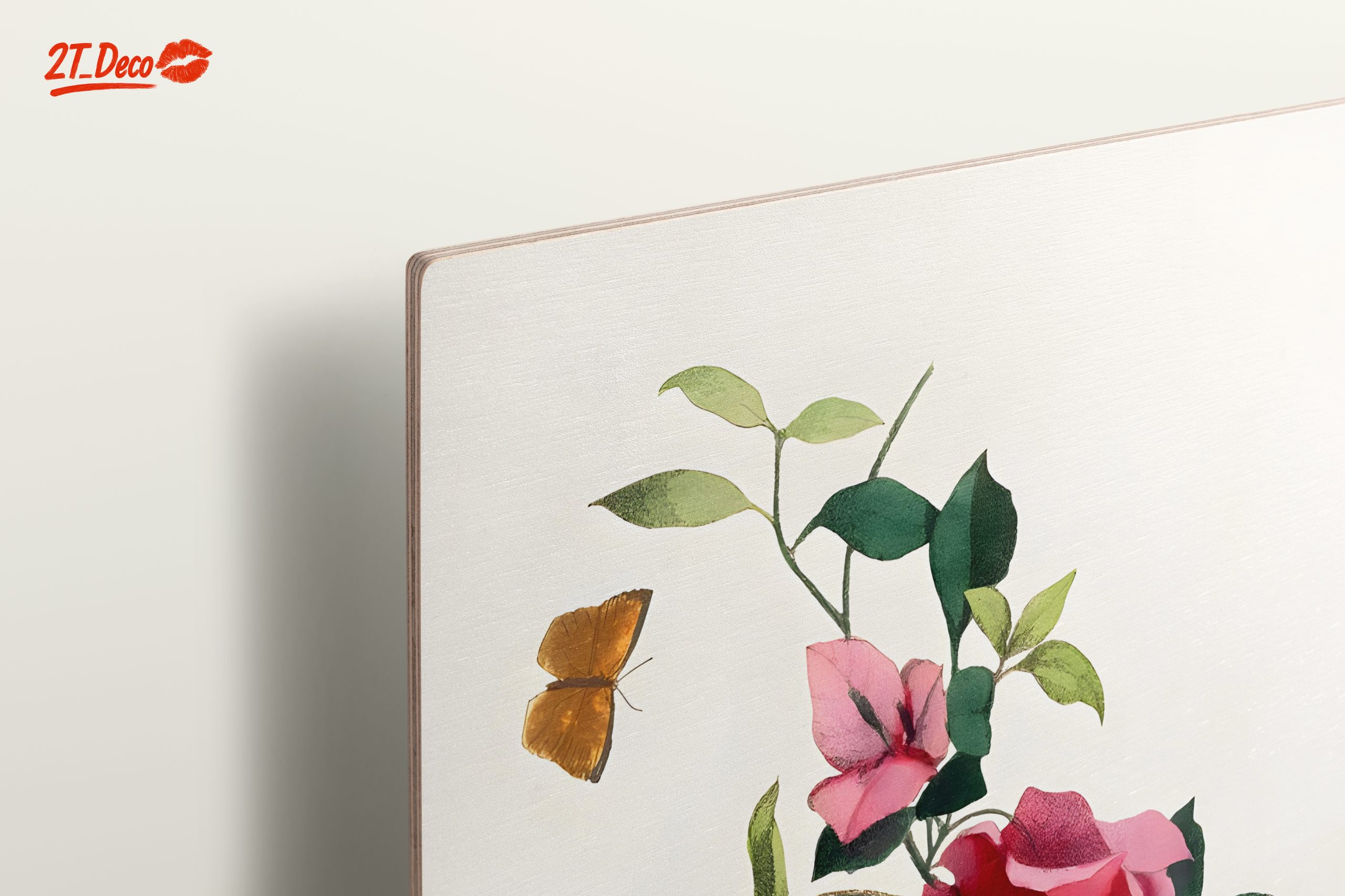 Bougainvillea Flower Art with Butterflies - Image 15