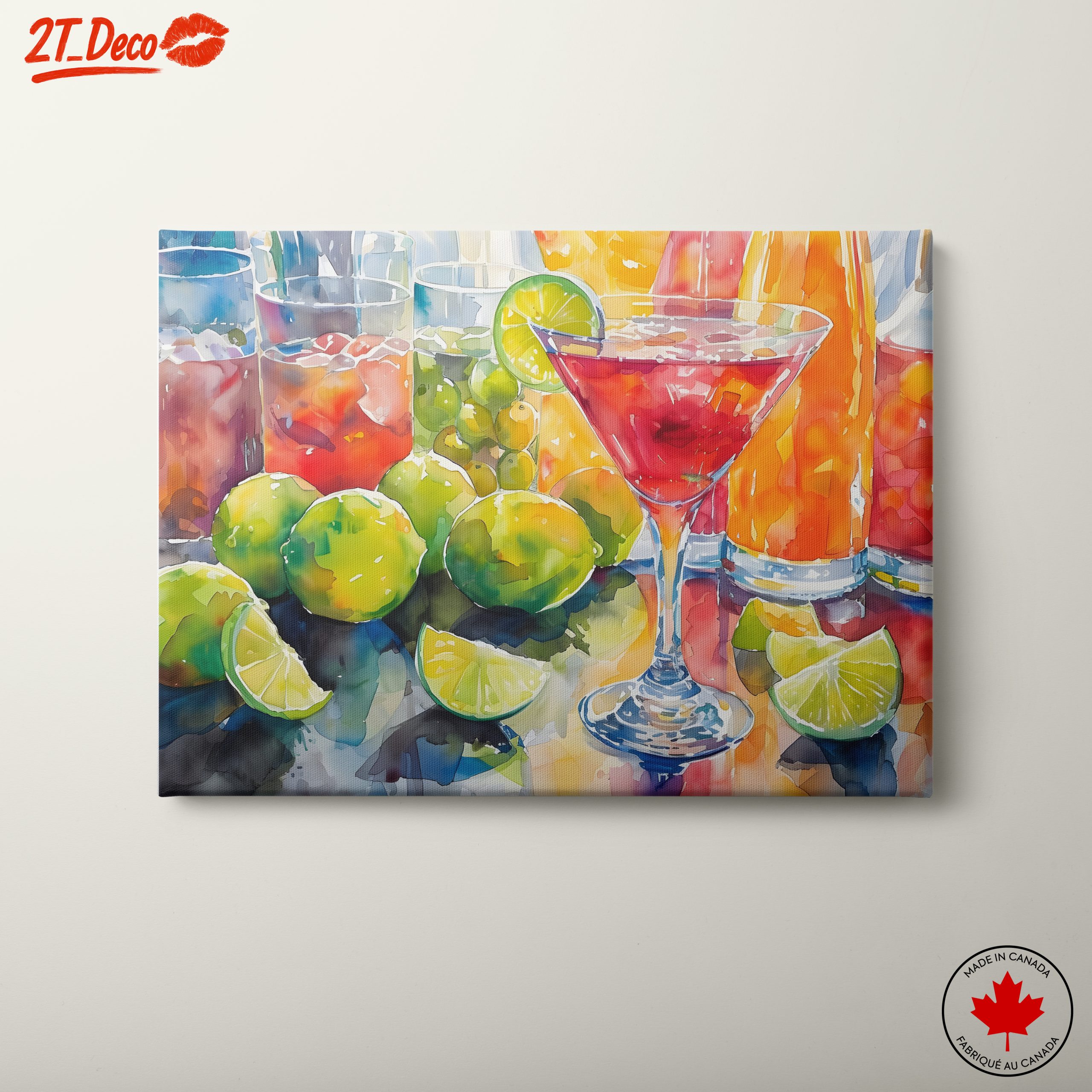 Vibrant Cocktail Still Life Artwork