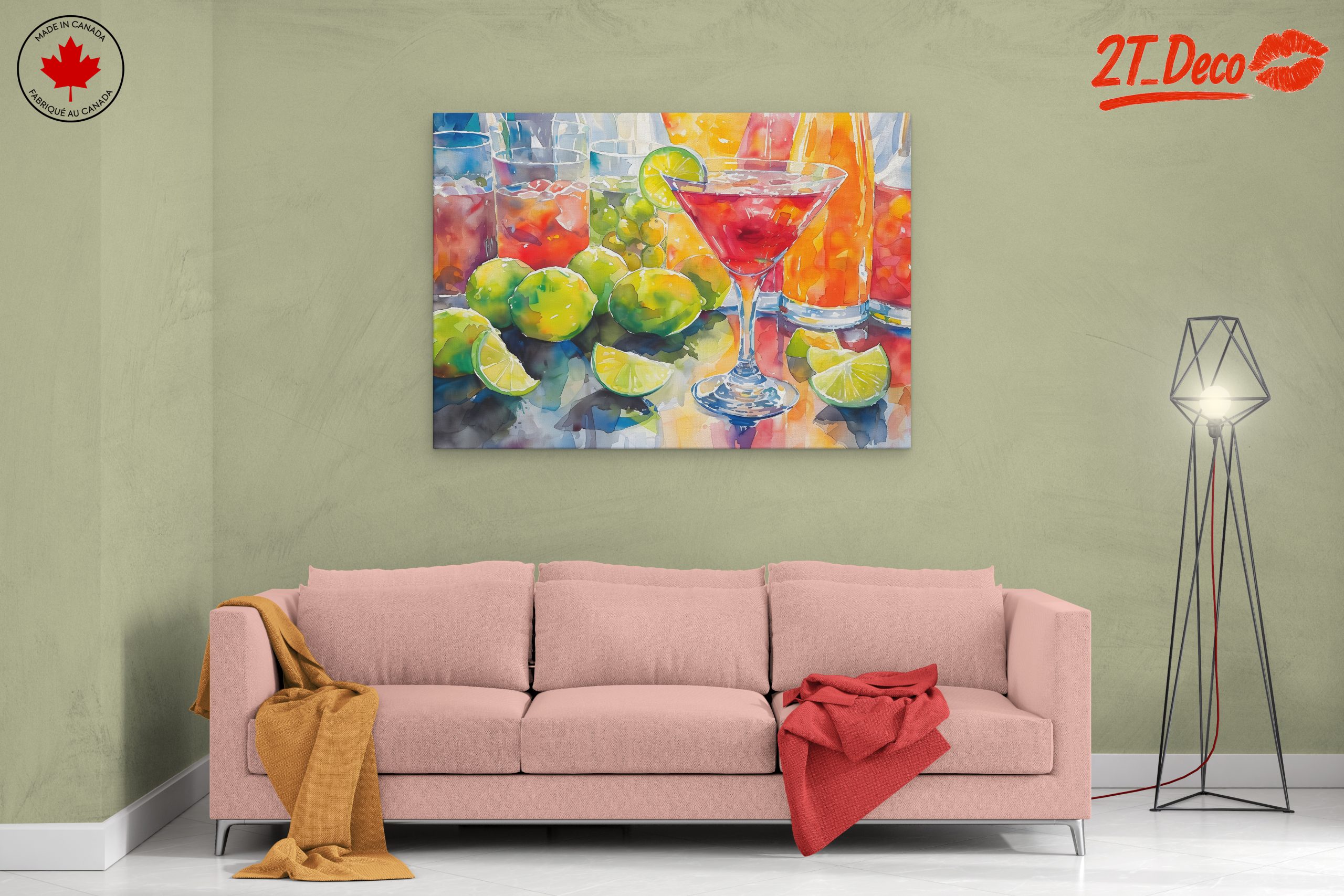 Vibrant Cocktail Still Life Artwork - Image 2
