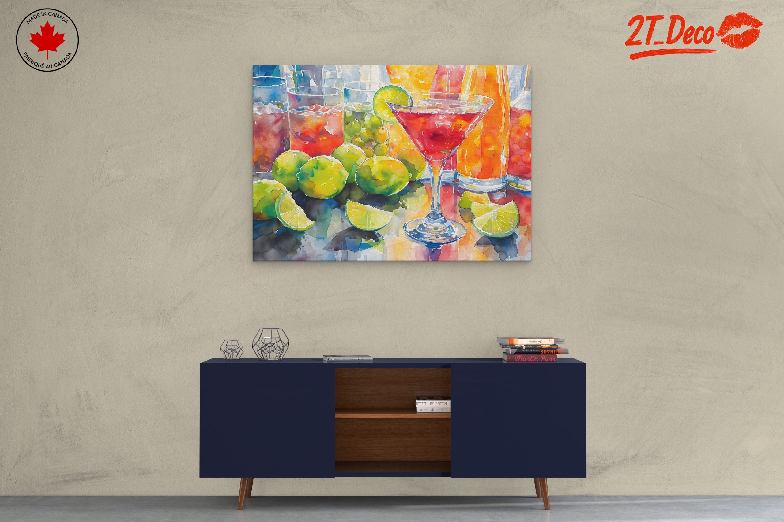Vibrant Cocktail Still Life Artwork - Image 3