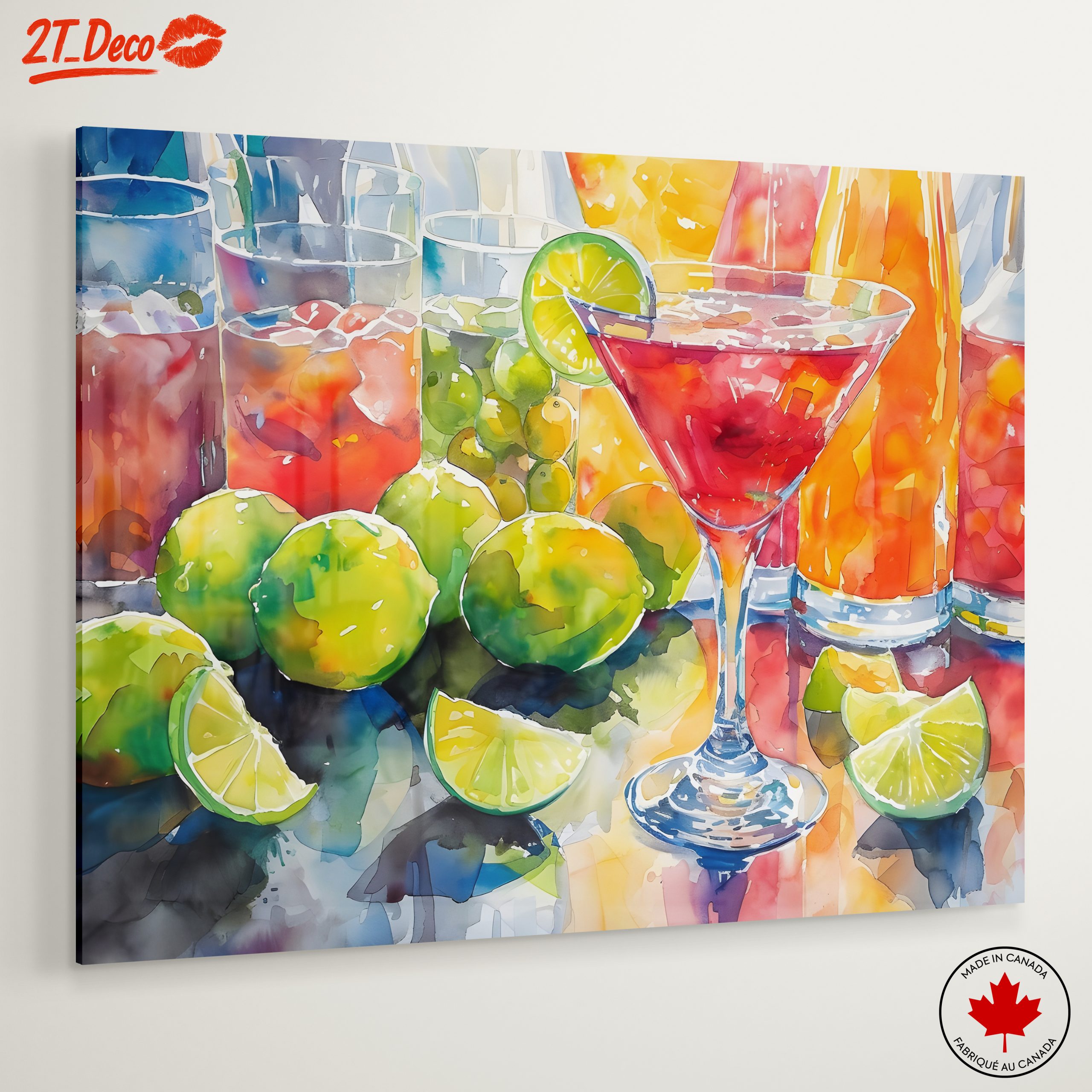 Vibrant Cocktail Still Life Artwork - Image 6