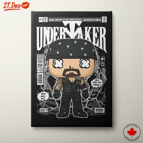 Stylized Undertaker Art Featuring Comic Elements