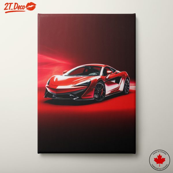 Sleek Red Classic Sports Car