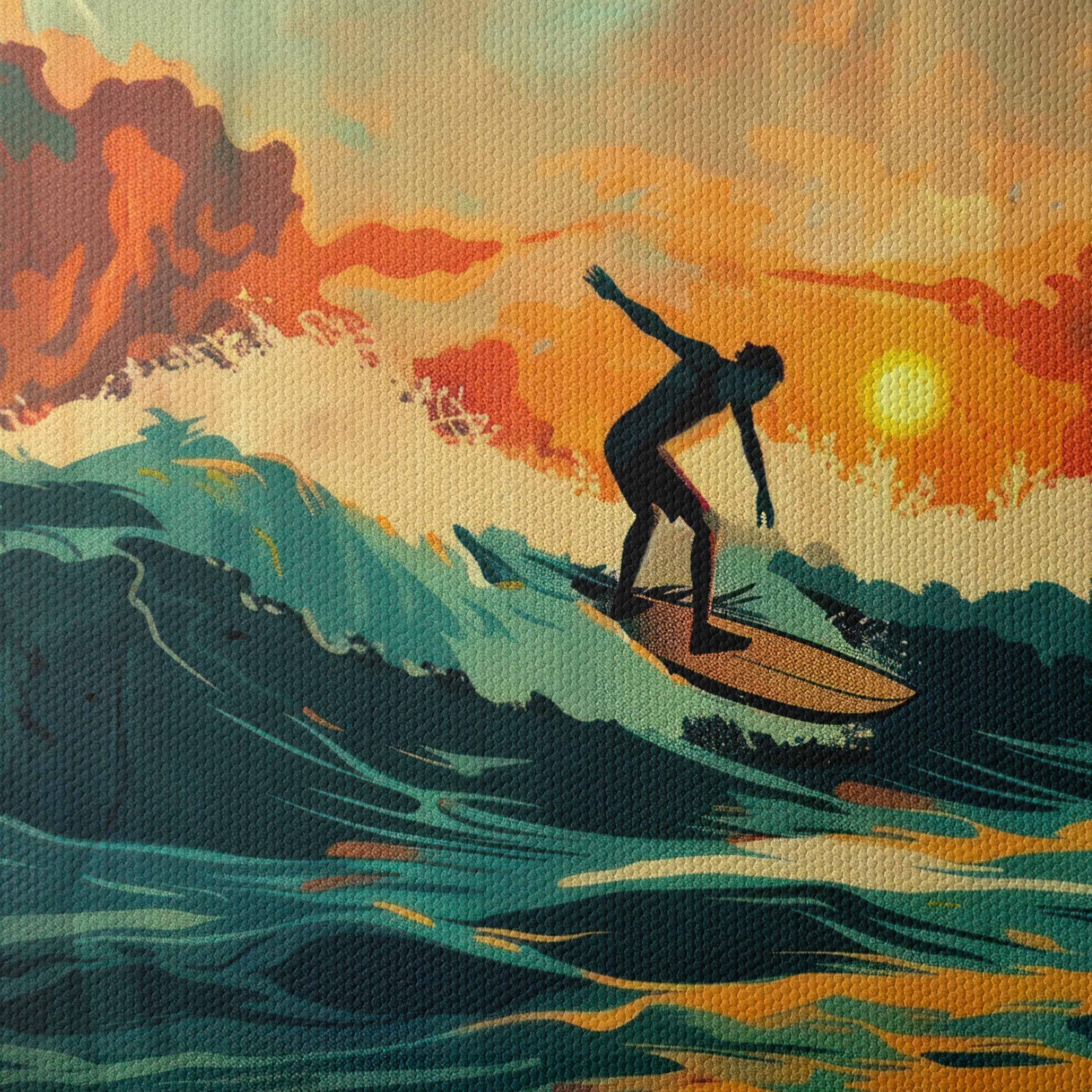 Surfer Riding Waves at Sunset 3 - Image 4