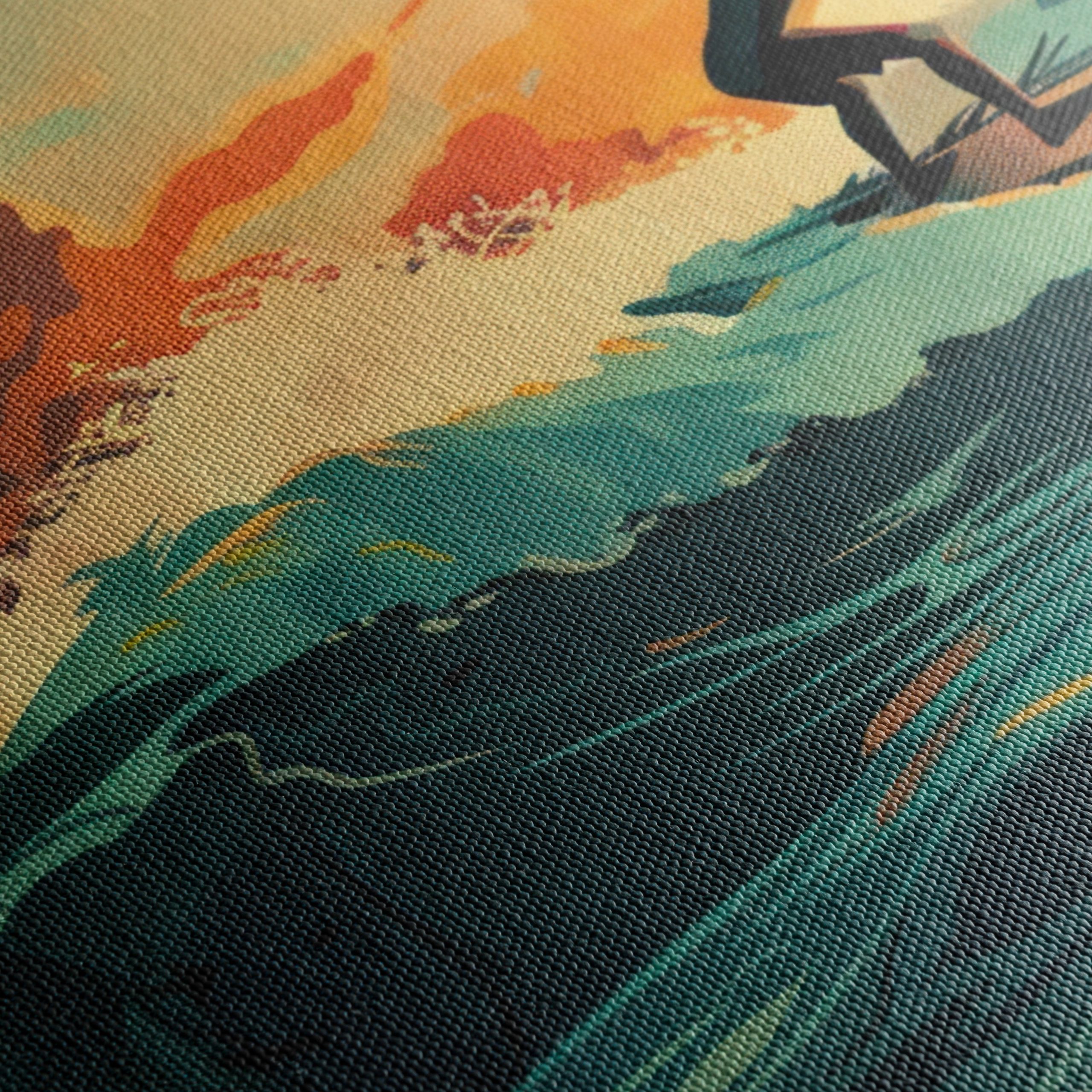 Surfer Riding Waves at Sunset 3 - Image 5
