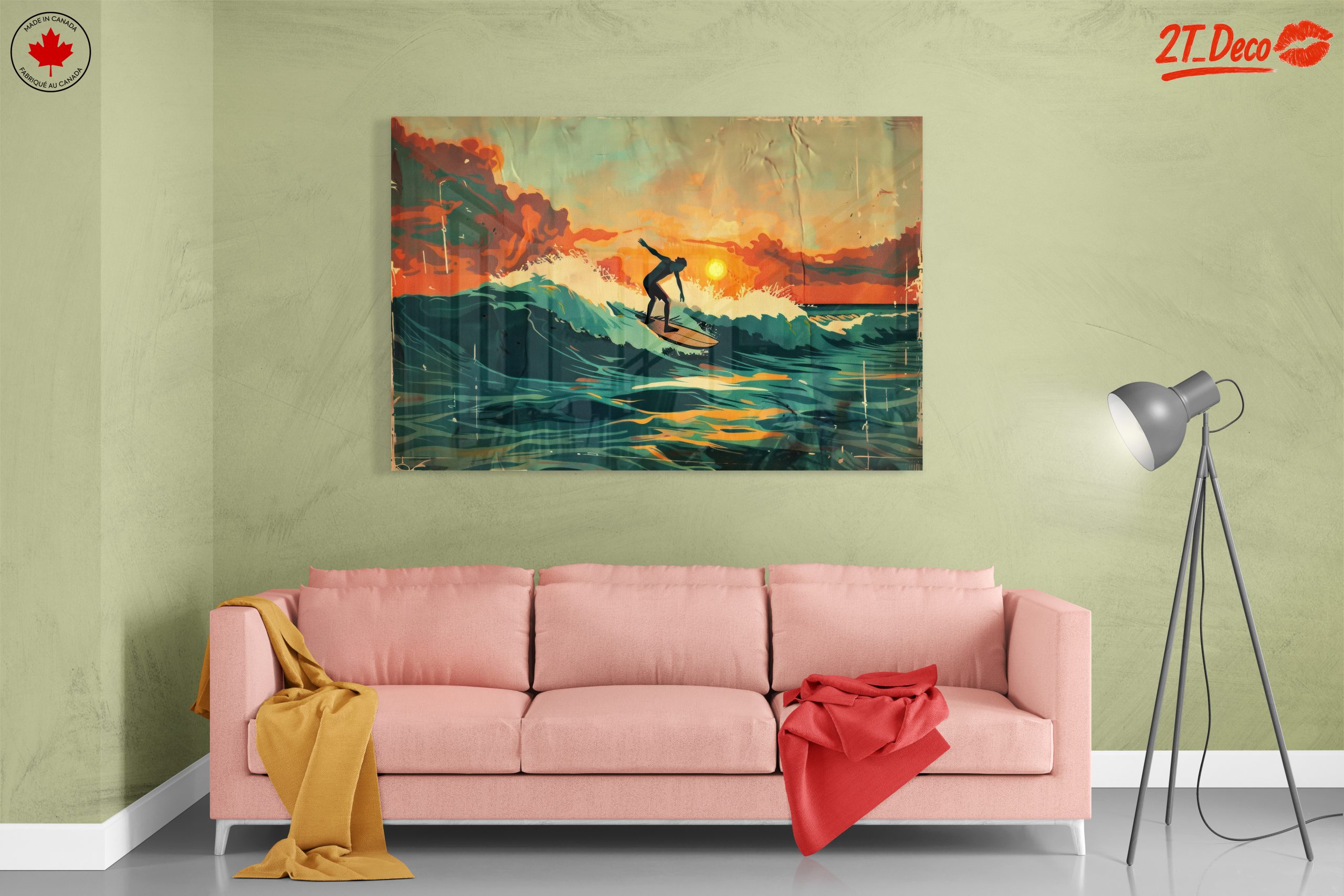 Surfer Riding Waves at Sunset 3 - Image 7