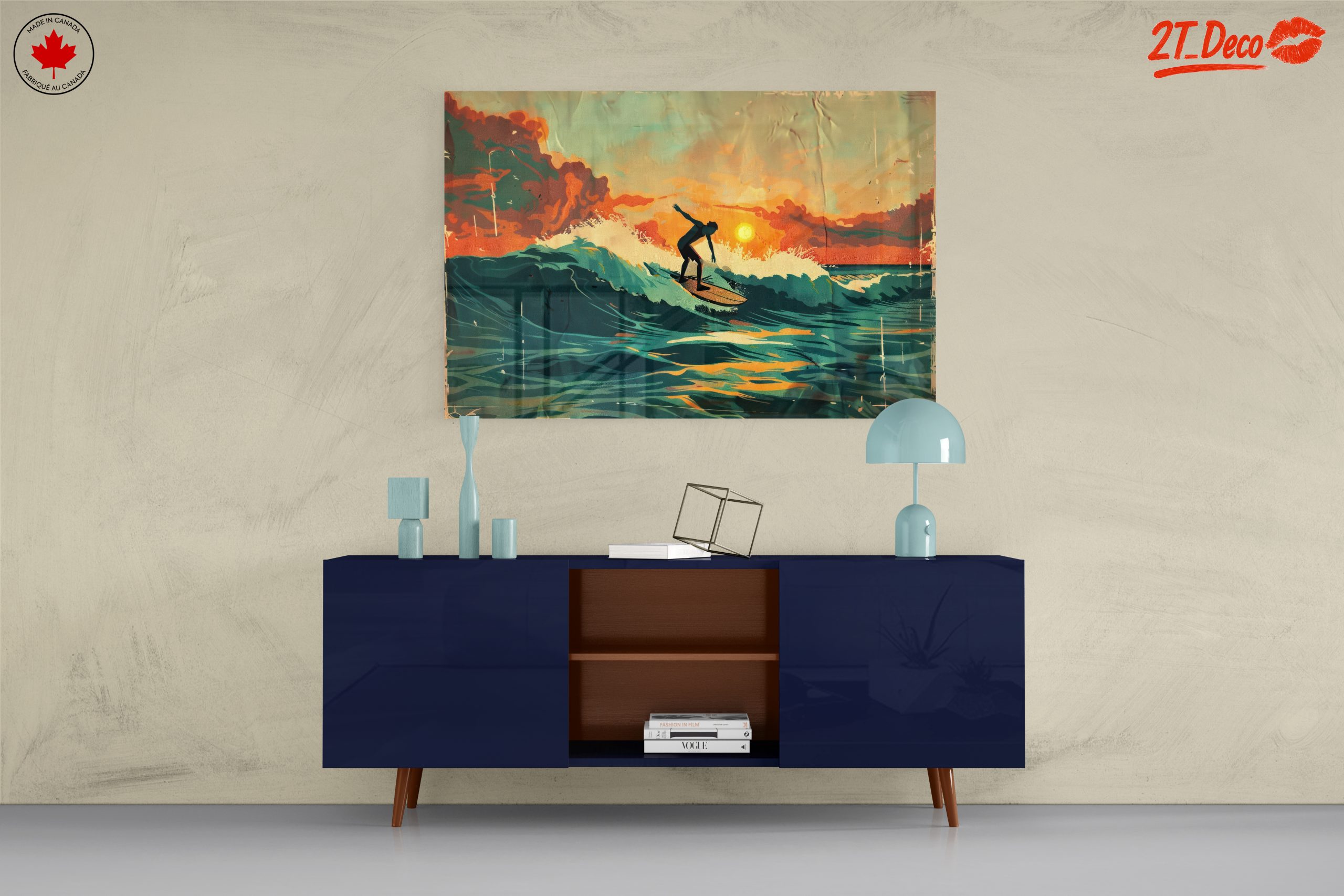 Surfer Riding Waves at Sunset 3 - Image 8