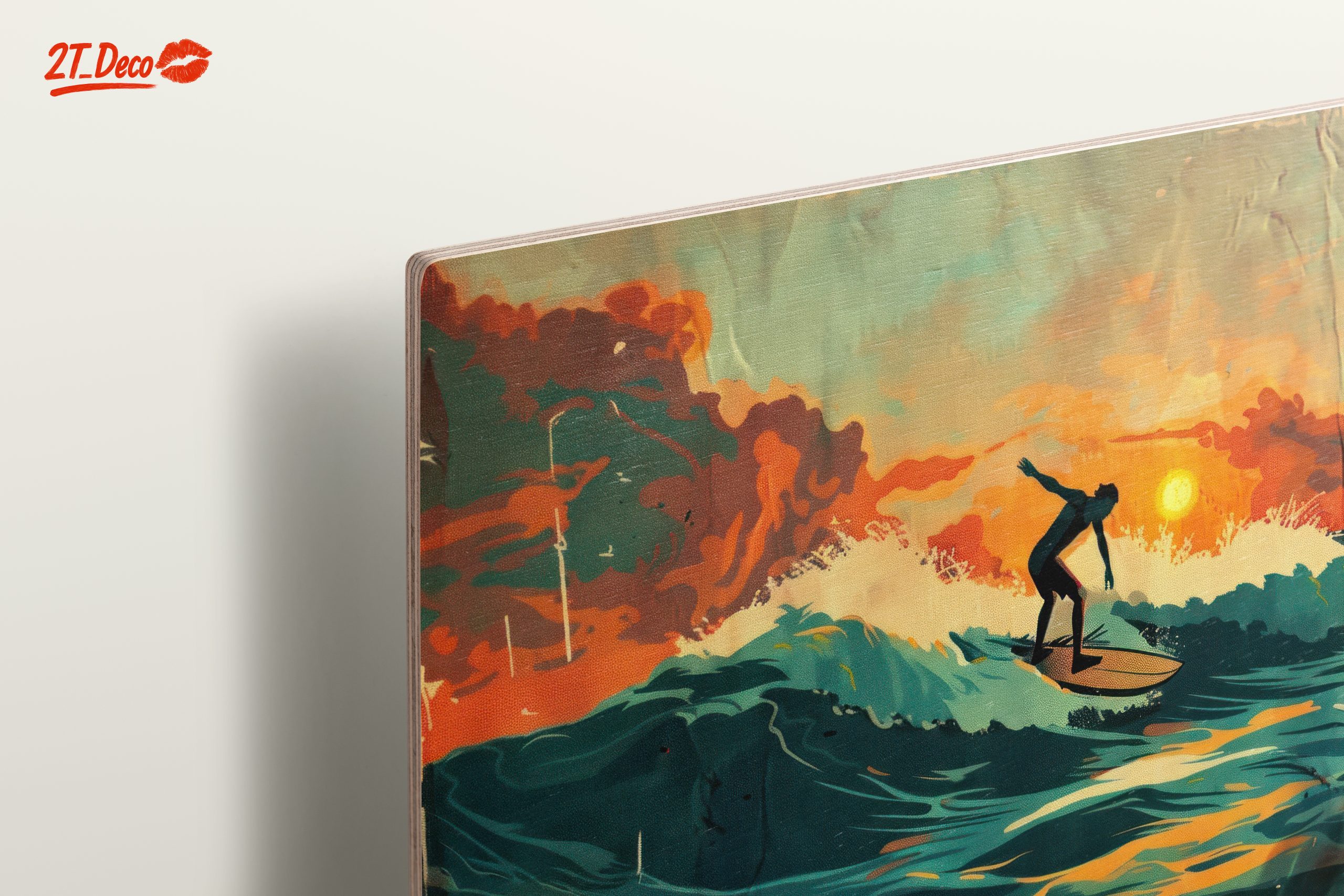 Surfer Riding Waves at Sunset 3 - Image 15
