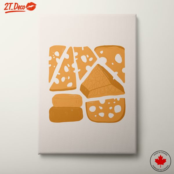 Stylized Cheese Abstract Art