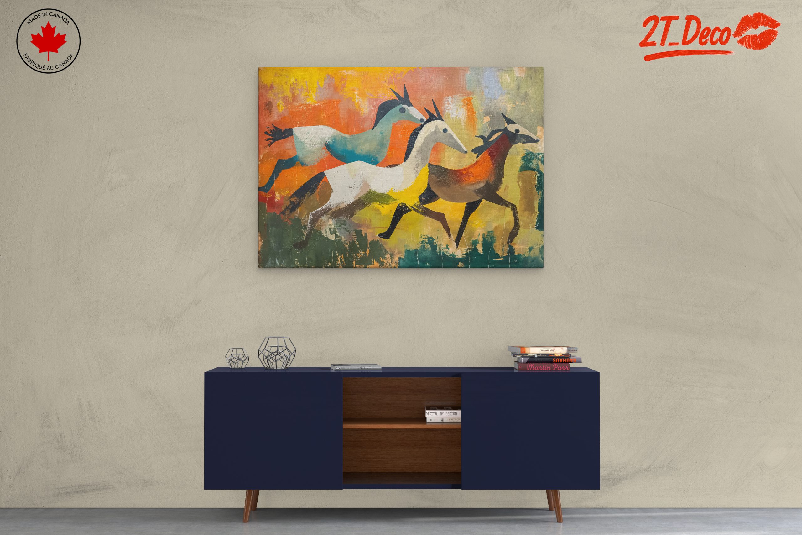 Stylized Horses in Bold Colors - Image 3