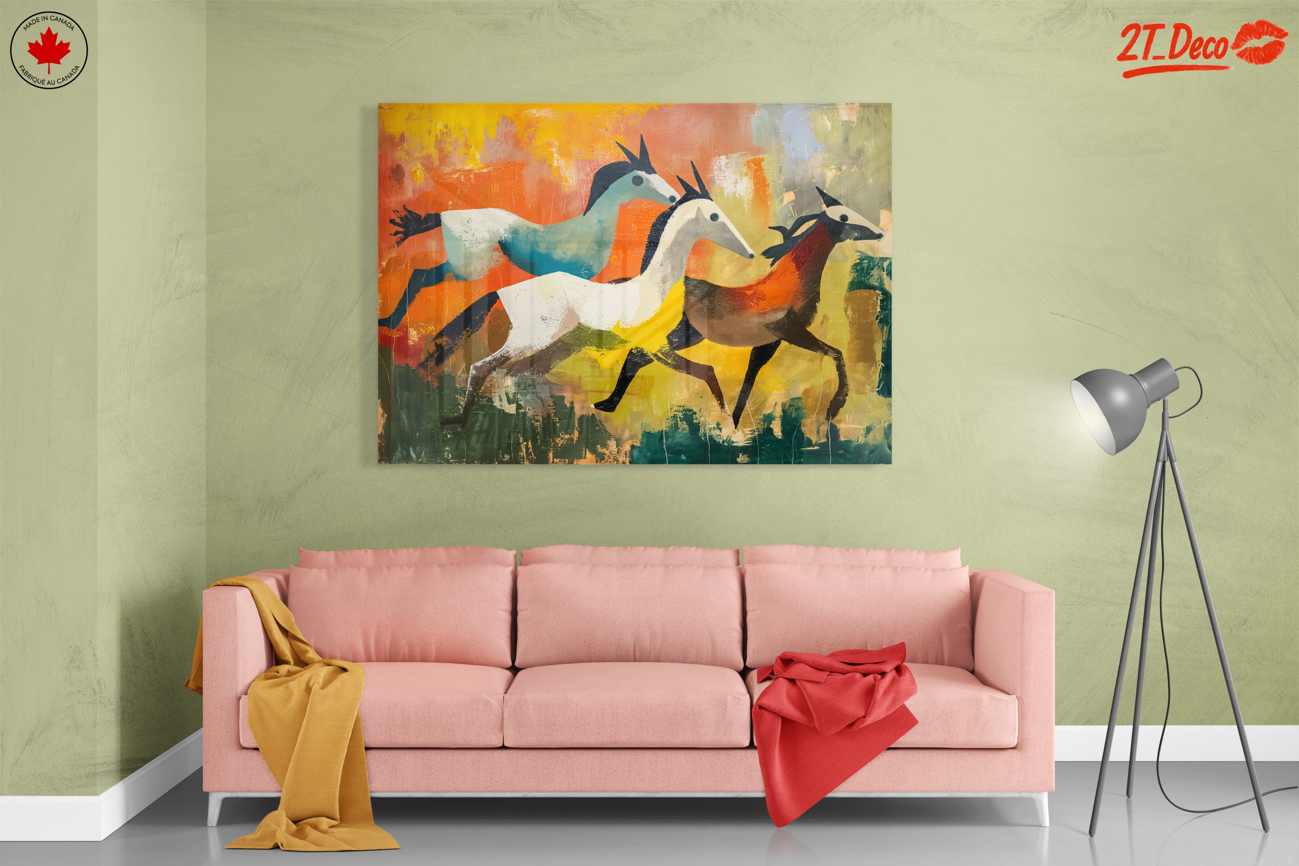 Stylized Horses in Bold Colors - Image 7