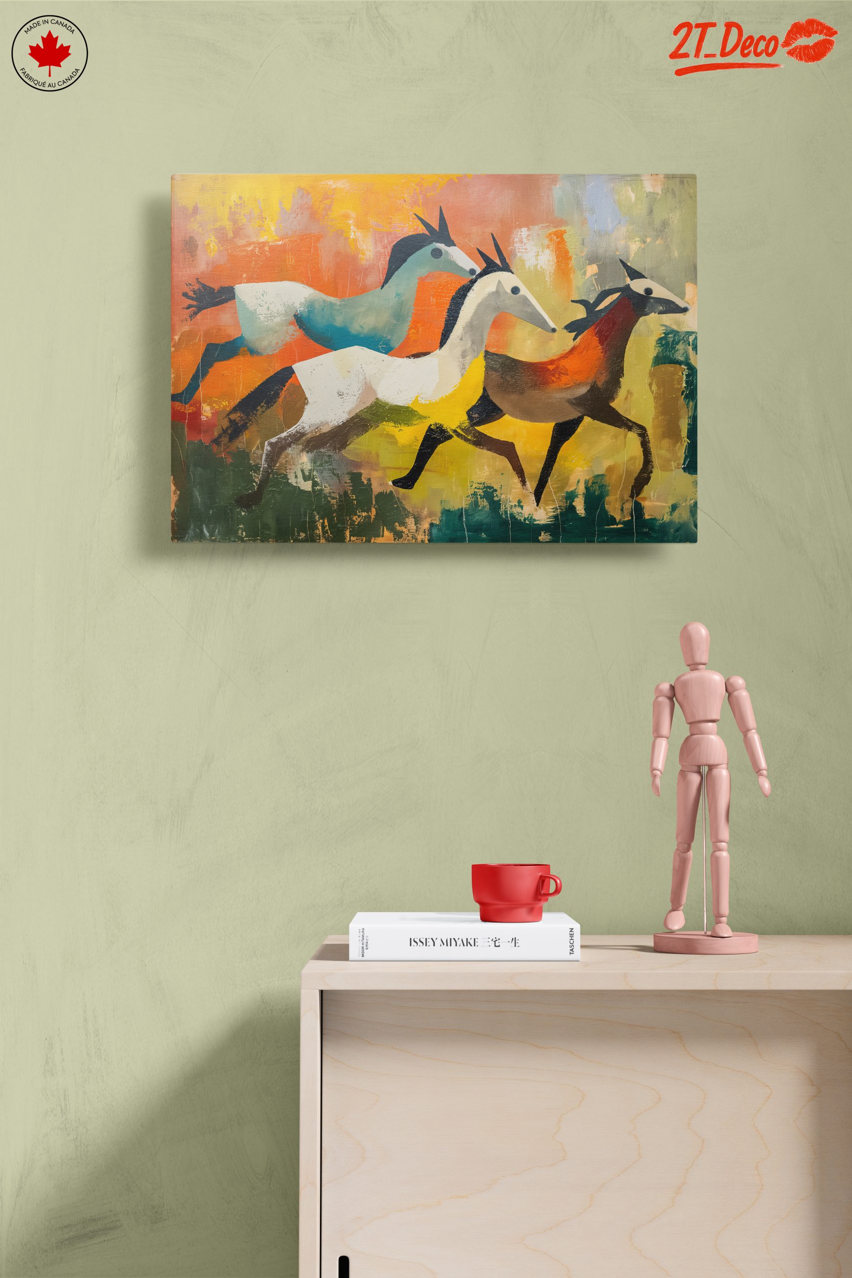 Stylized Horses in Bold Colors - Image 14