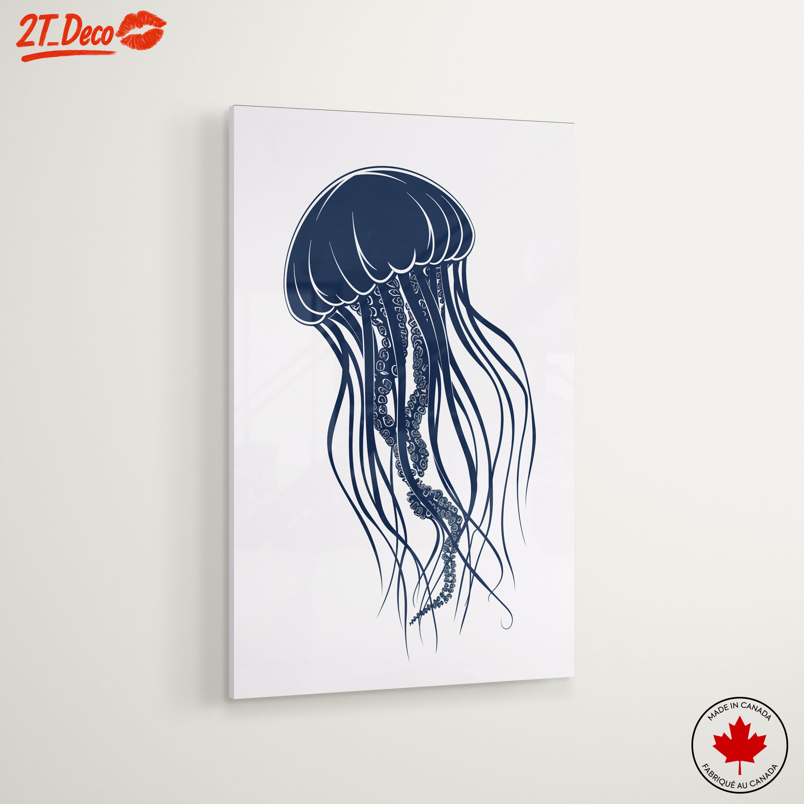 Stylized Jellyfish Art for Nautical Decor - Image 6