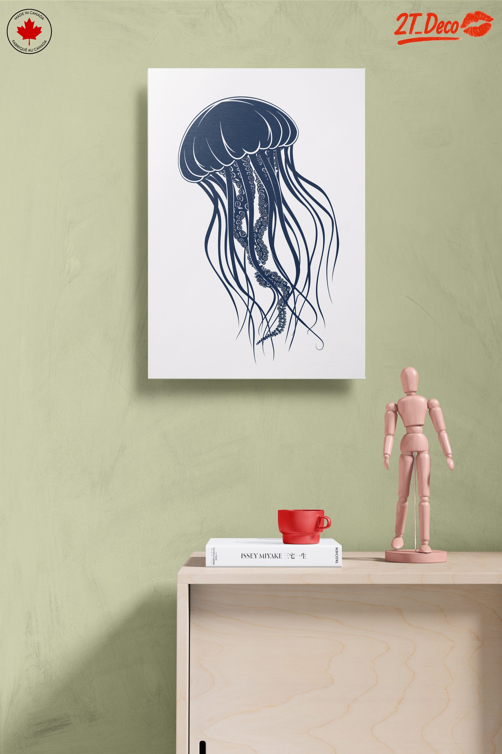 Stylized Jellyfish Art for Nautical Decor - Image 14