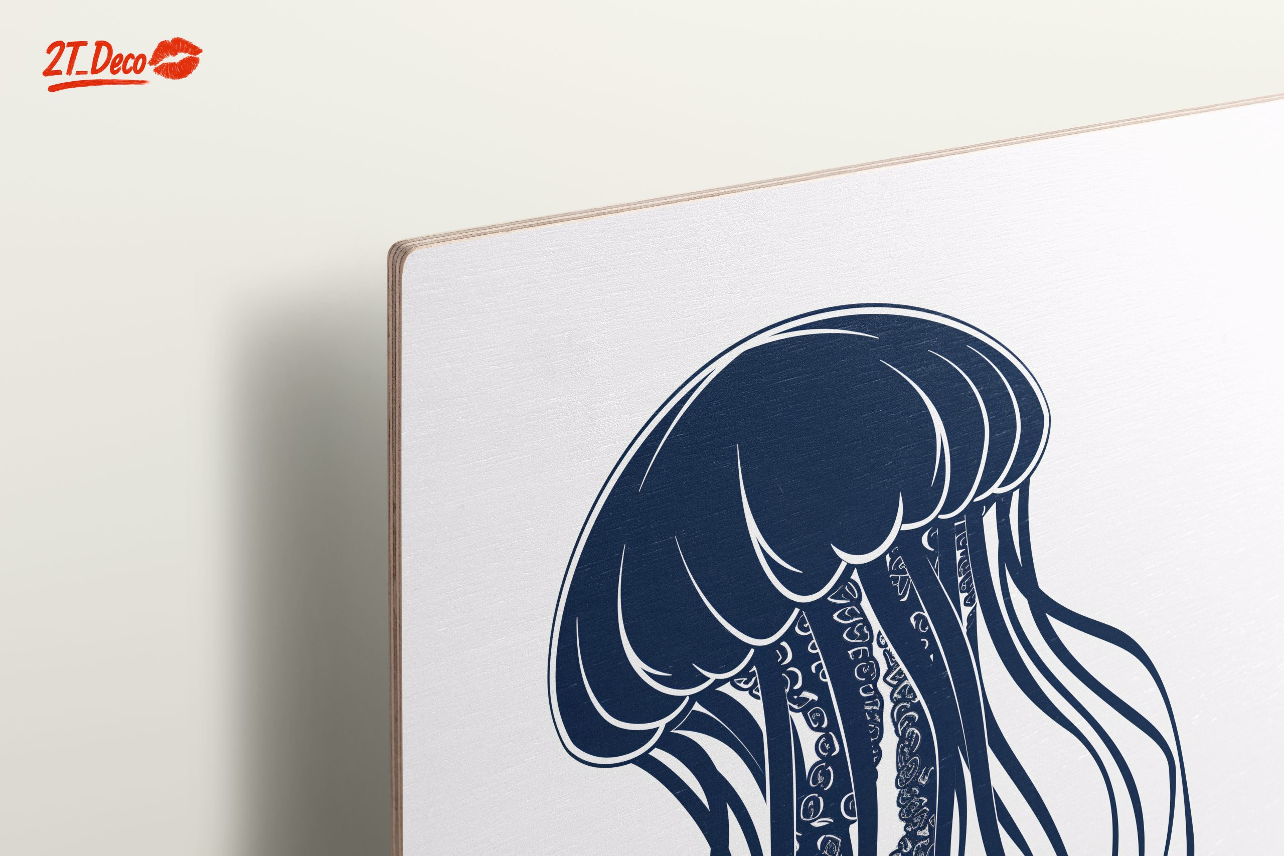 Stylized Jellyfish Art for Nautical Decor - Image 15