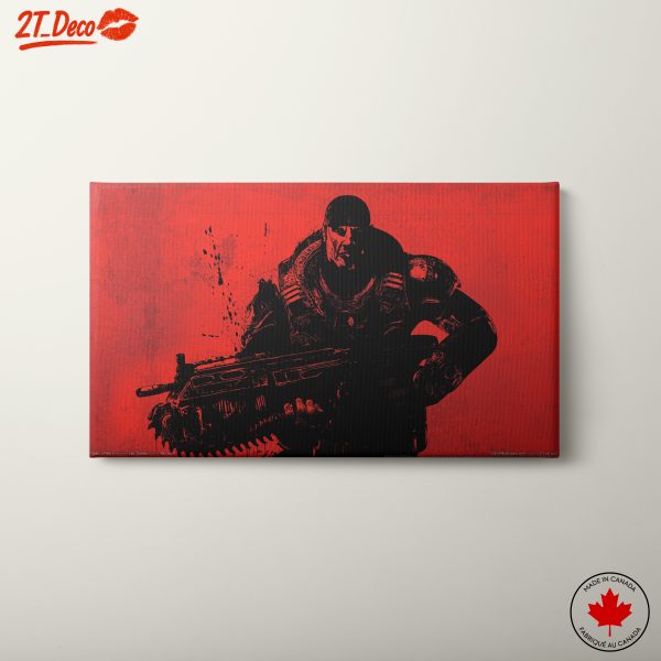 Dramatic Gears of War Character Art