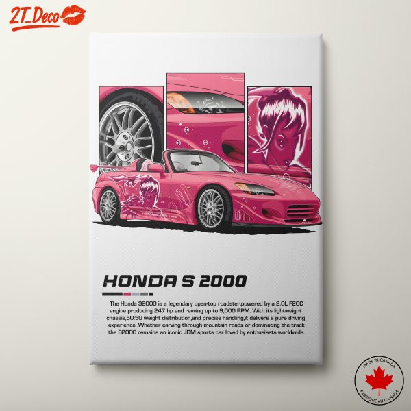 Stylized Honda S2000 Car Artwork