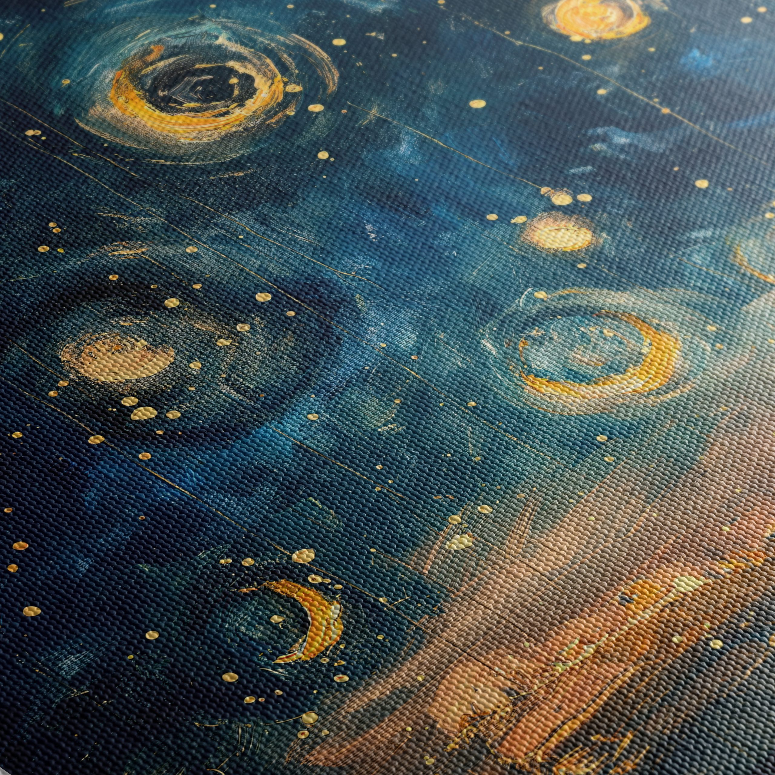 Vibrant Abstract Night Sky Art - Image 5