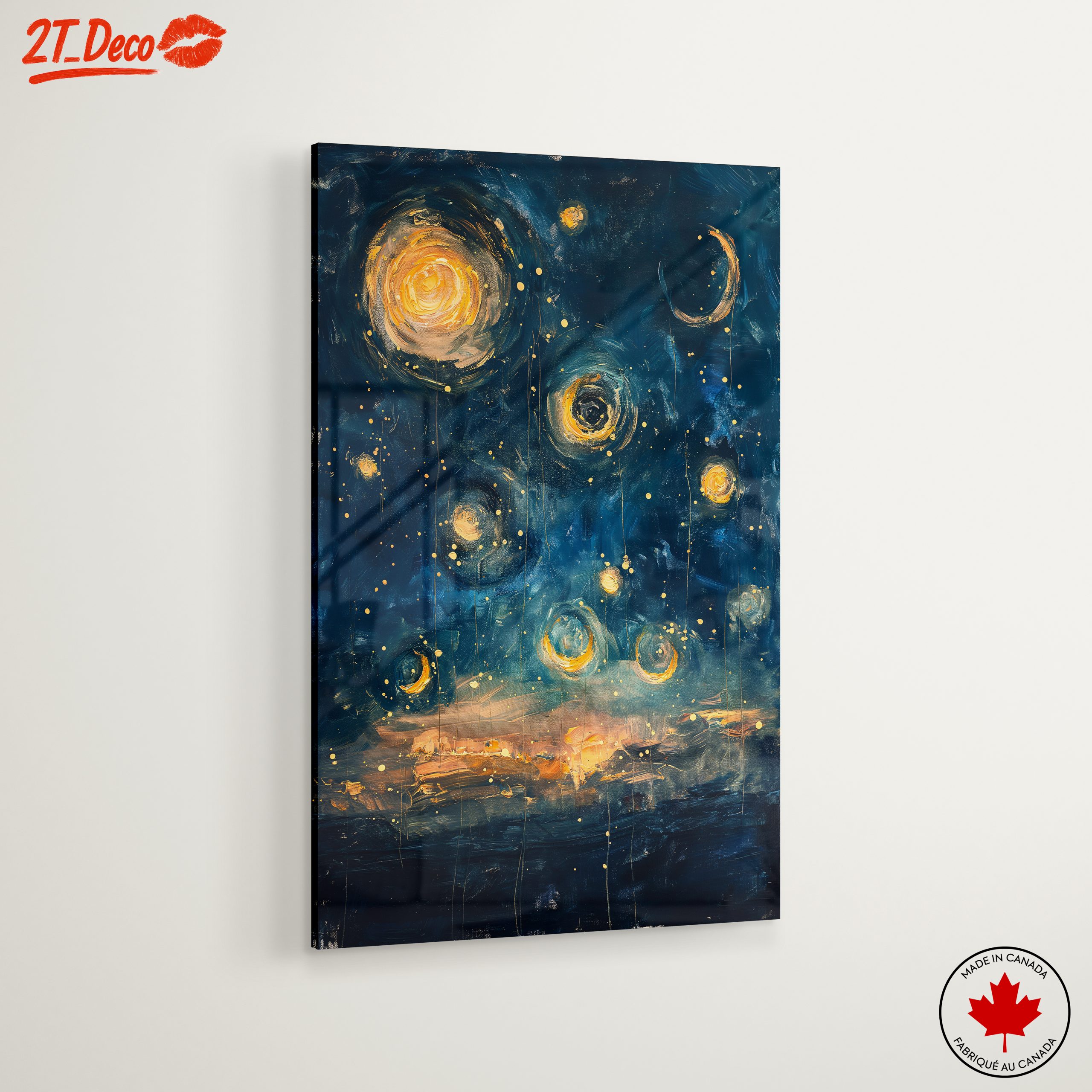 Vibrant Abstract Night Sky Art - Image 6