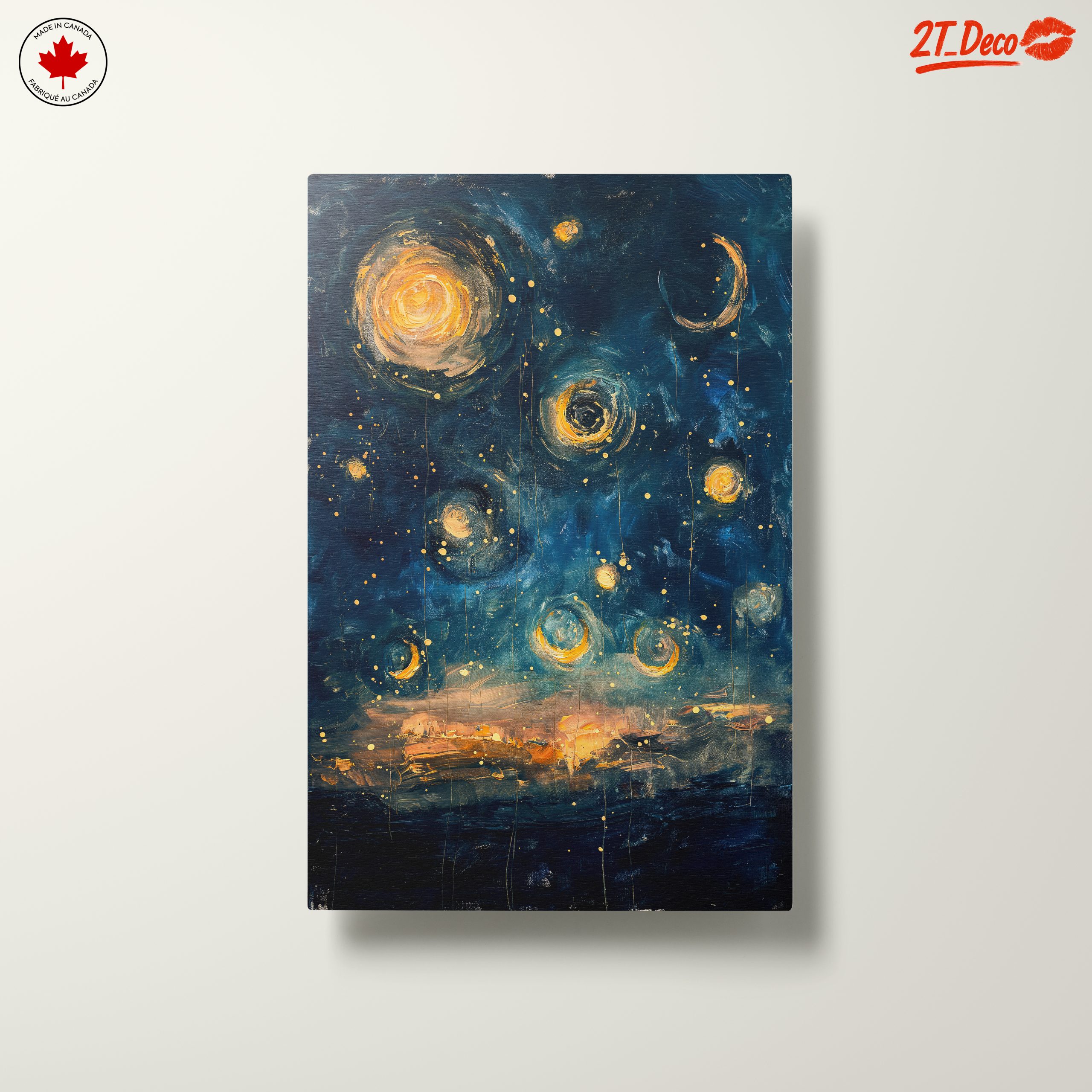 Vibrant Abstract Night Sky Art - Image 10