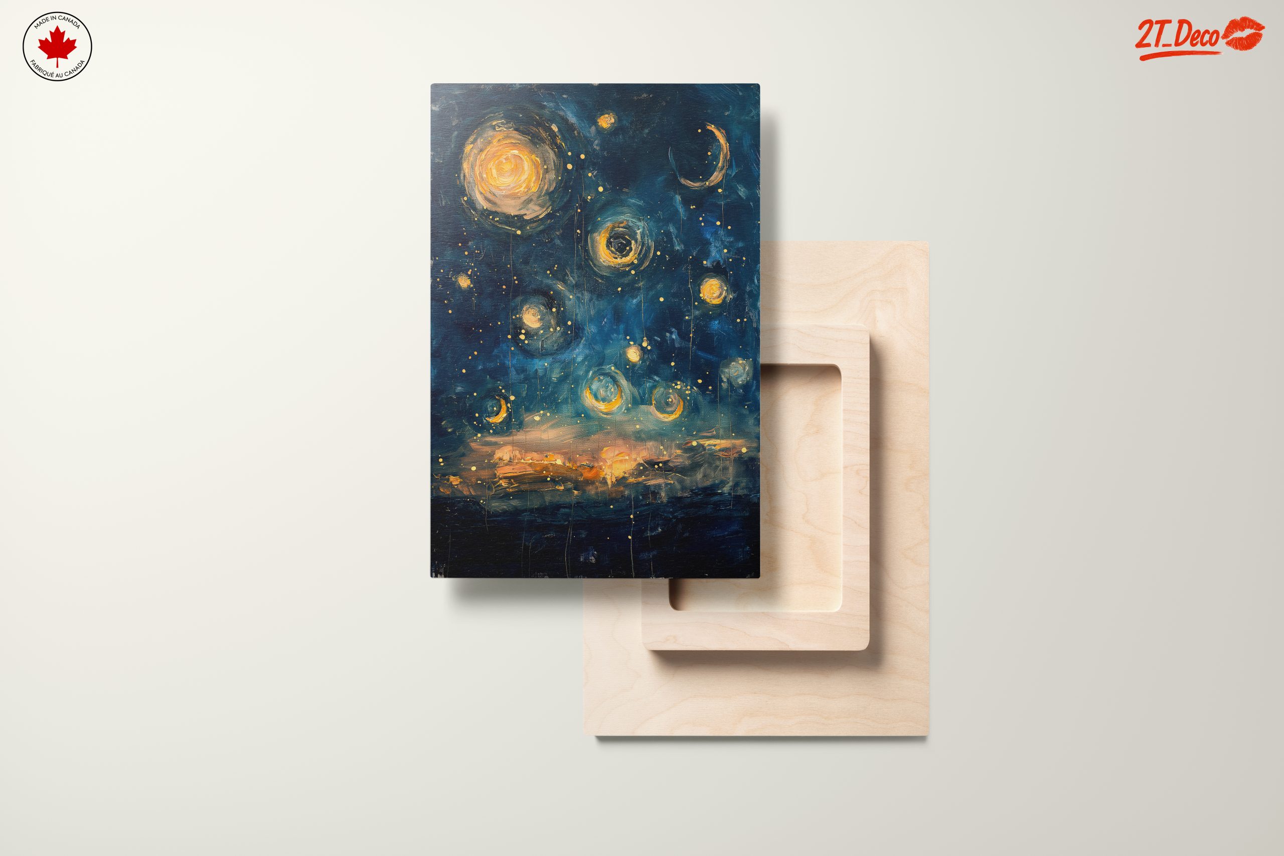 Vibrant Abstract Night Sky Art - Image 11