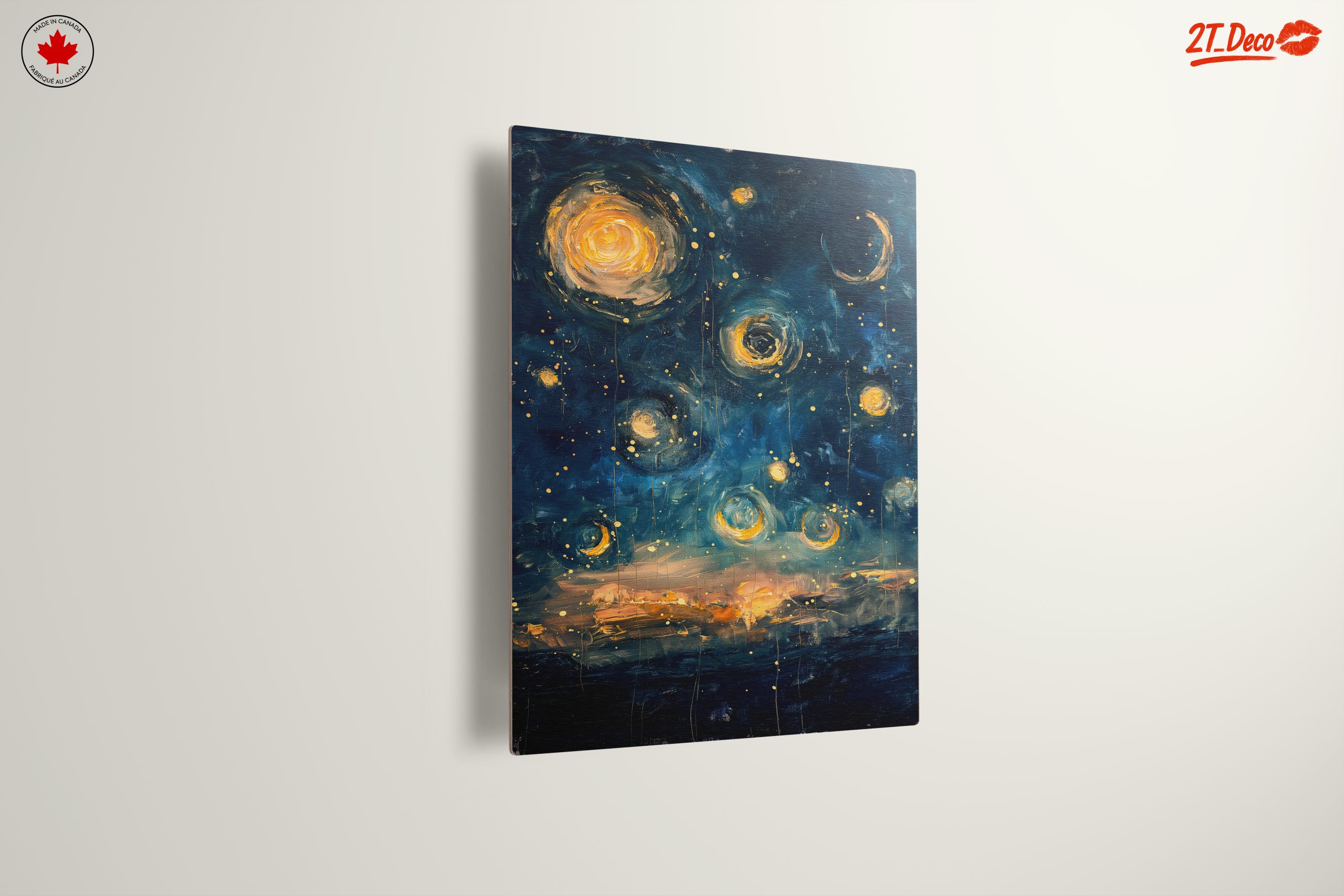 Vibrant Abstract Night Sky Art - Image 13