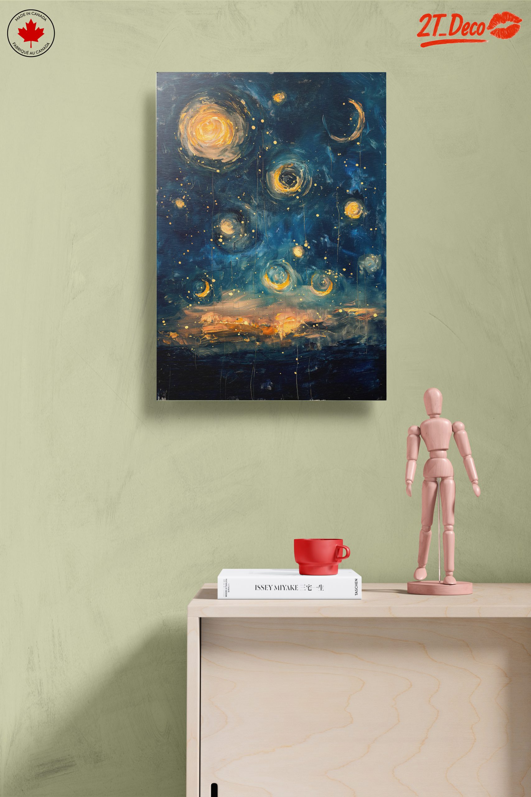 Vibrant Abstract Night Sky Art - Image 14
