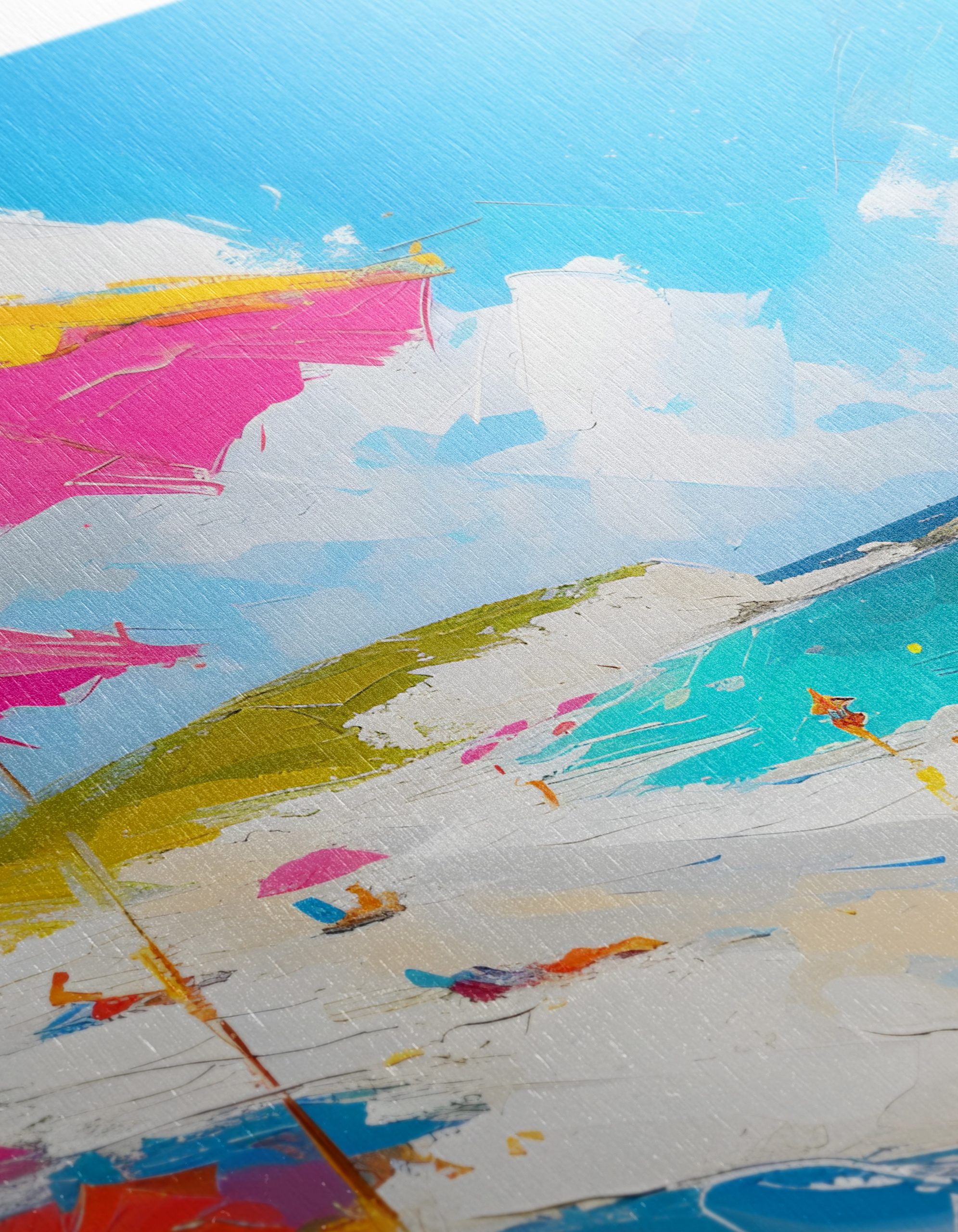 Vibrant Beach Scene with Colorful Umbrellas 2 - Image 12