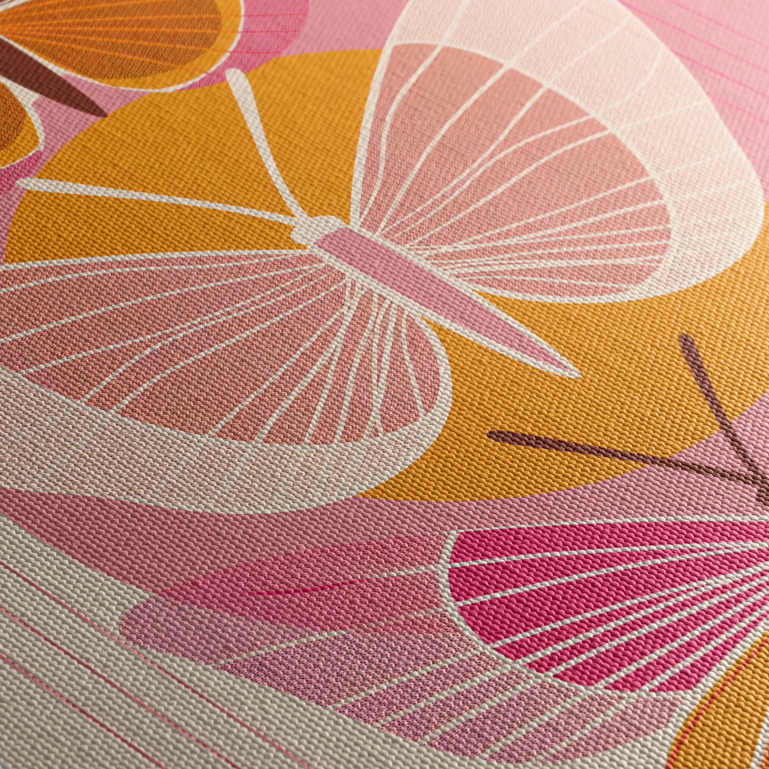 Stylized Butterflies Abstract Art - Image 5