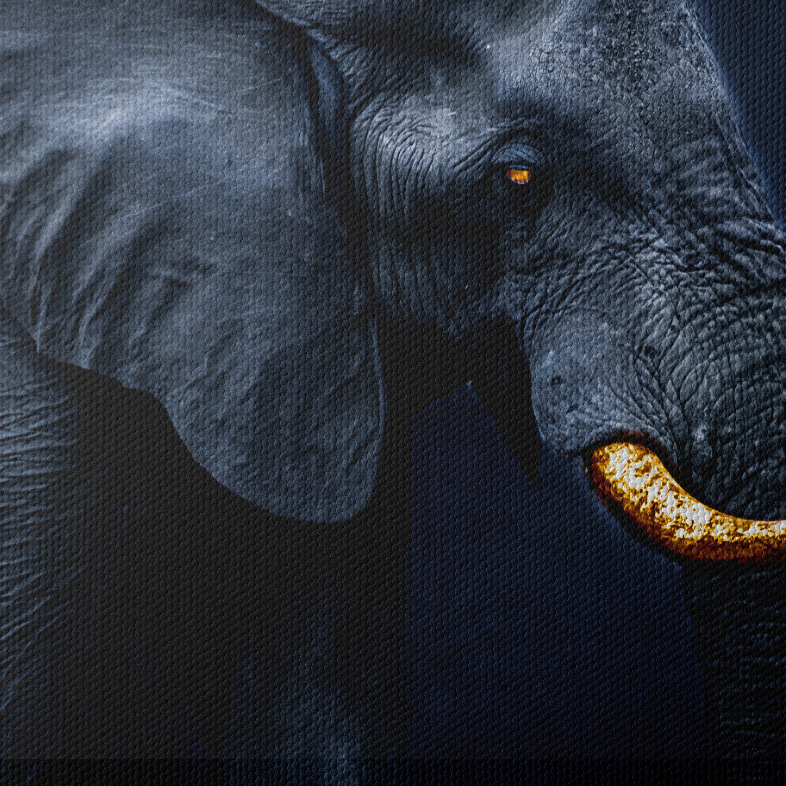 Realistic Elephant Wall Art - Image 4
