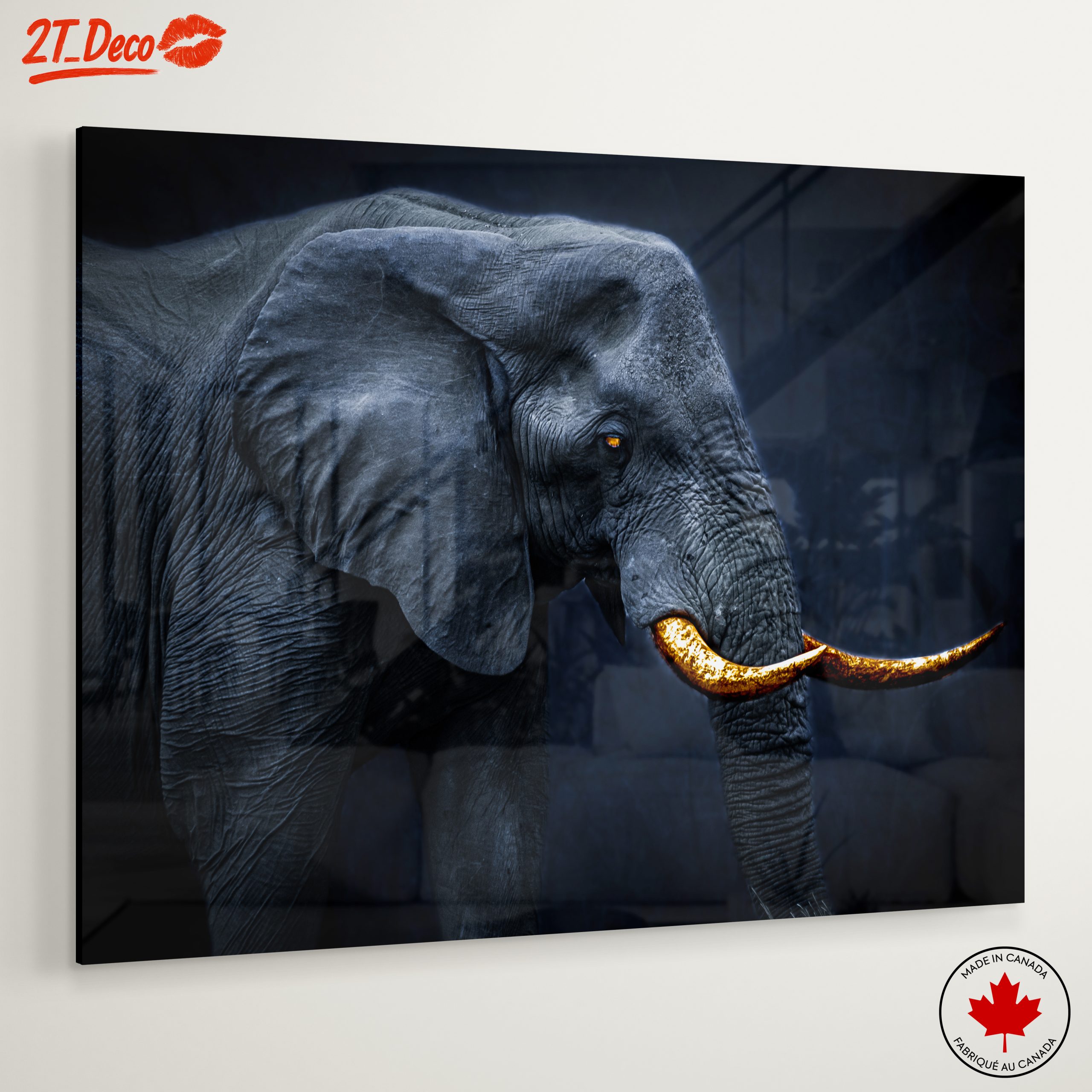 Realistic Elephant Wall Art - Image 6