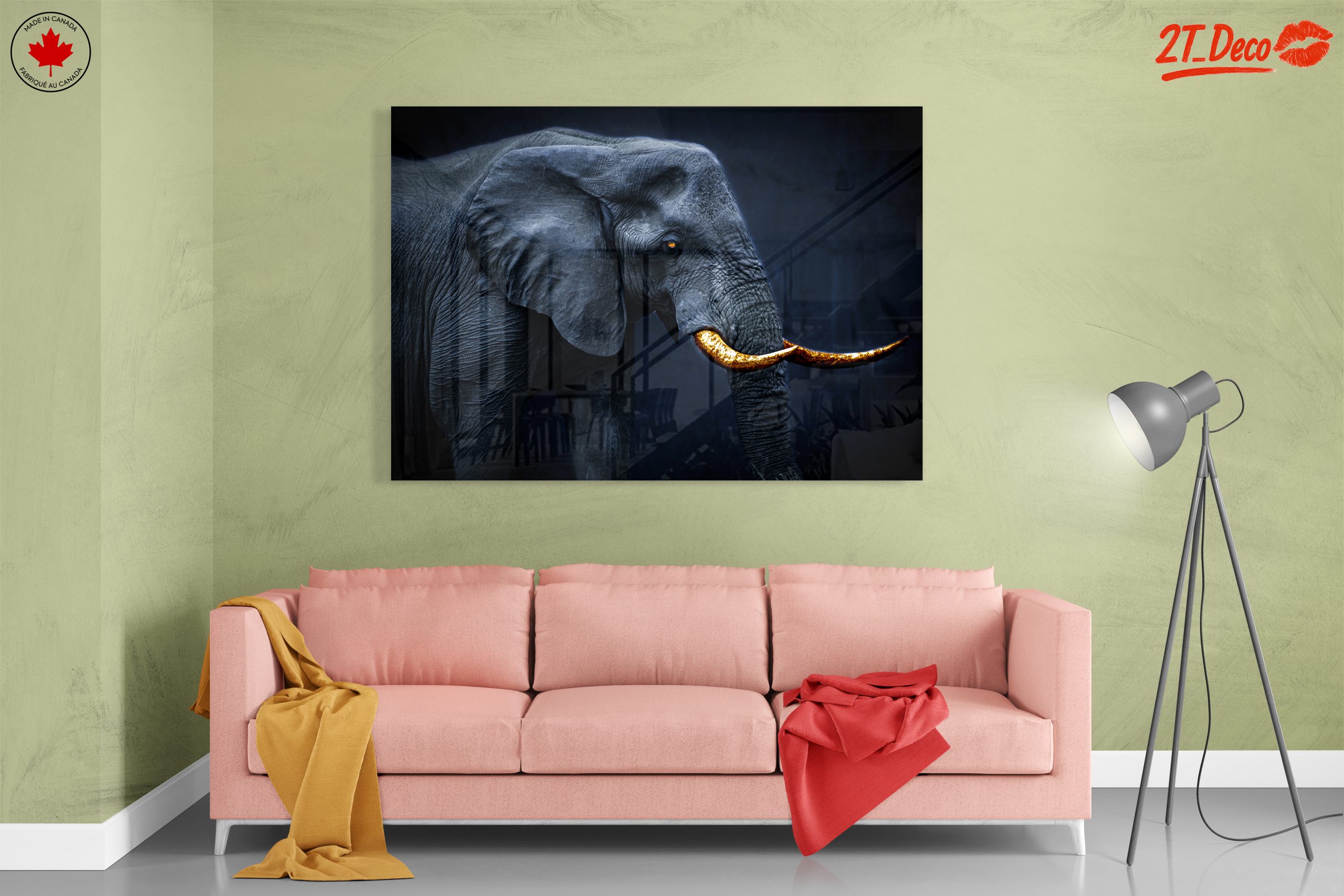 Realistic Elephant Wall Art - Image 7
