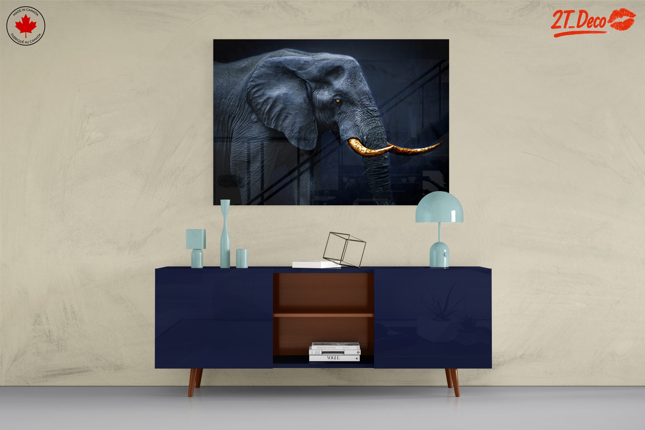 Realistic Elephant Wall Art - Image 8