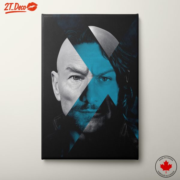 X-Men Character Art with Blue Accents