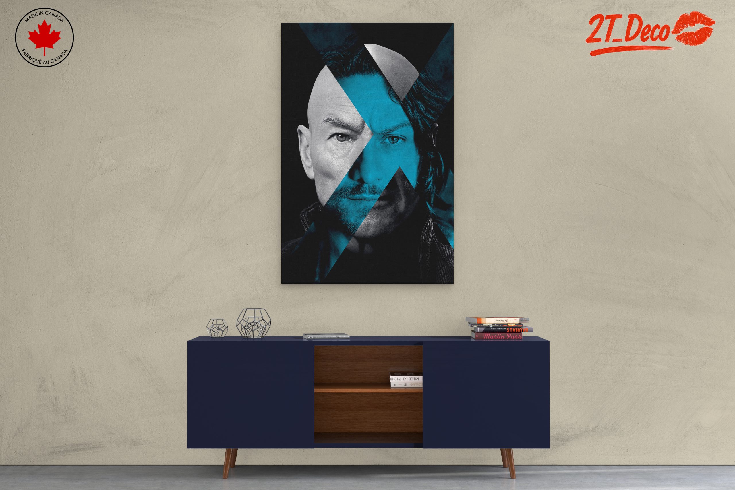 X-Men Character Art with Blue Accents - Image 3