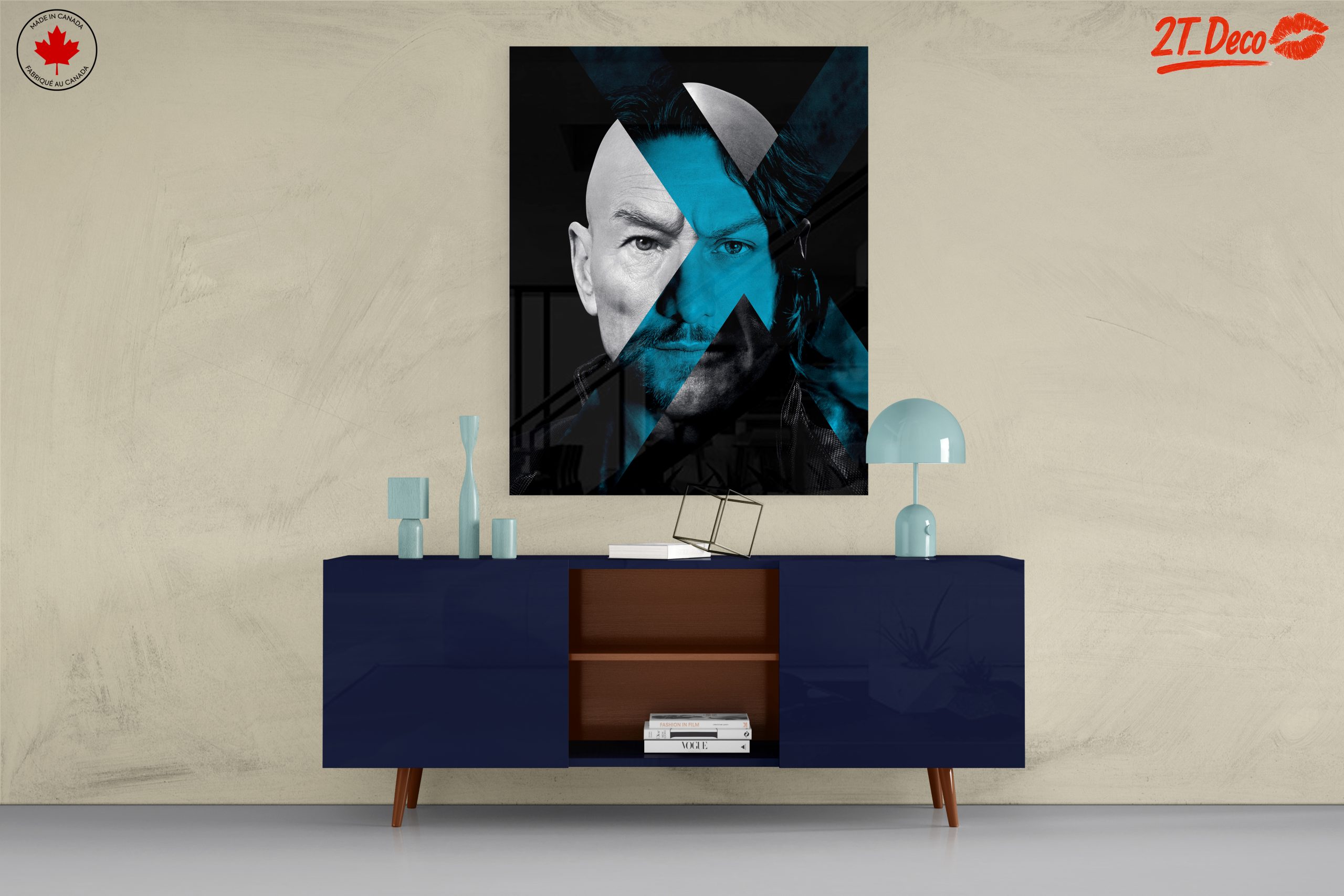 X-Men Character Art with Blue Accents - Image 8