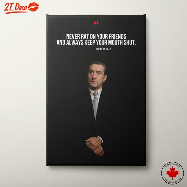 Jimmy Conway Quote Wall Art for Character Lovers