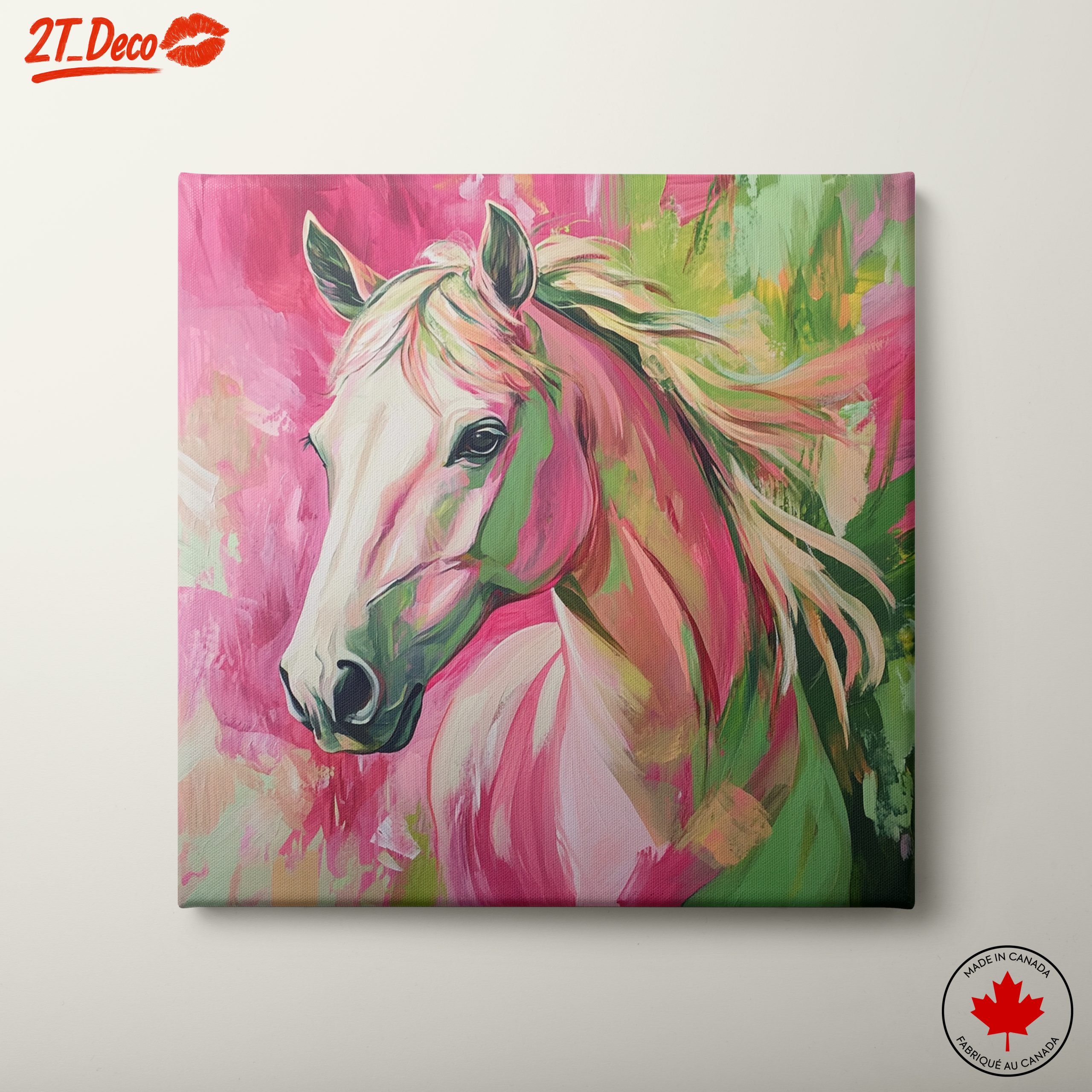 Vibrant Stylized Horse Character Art