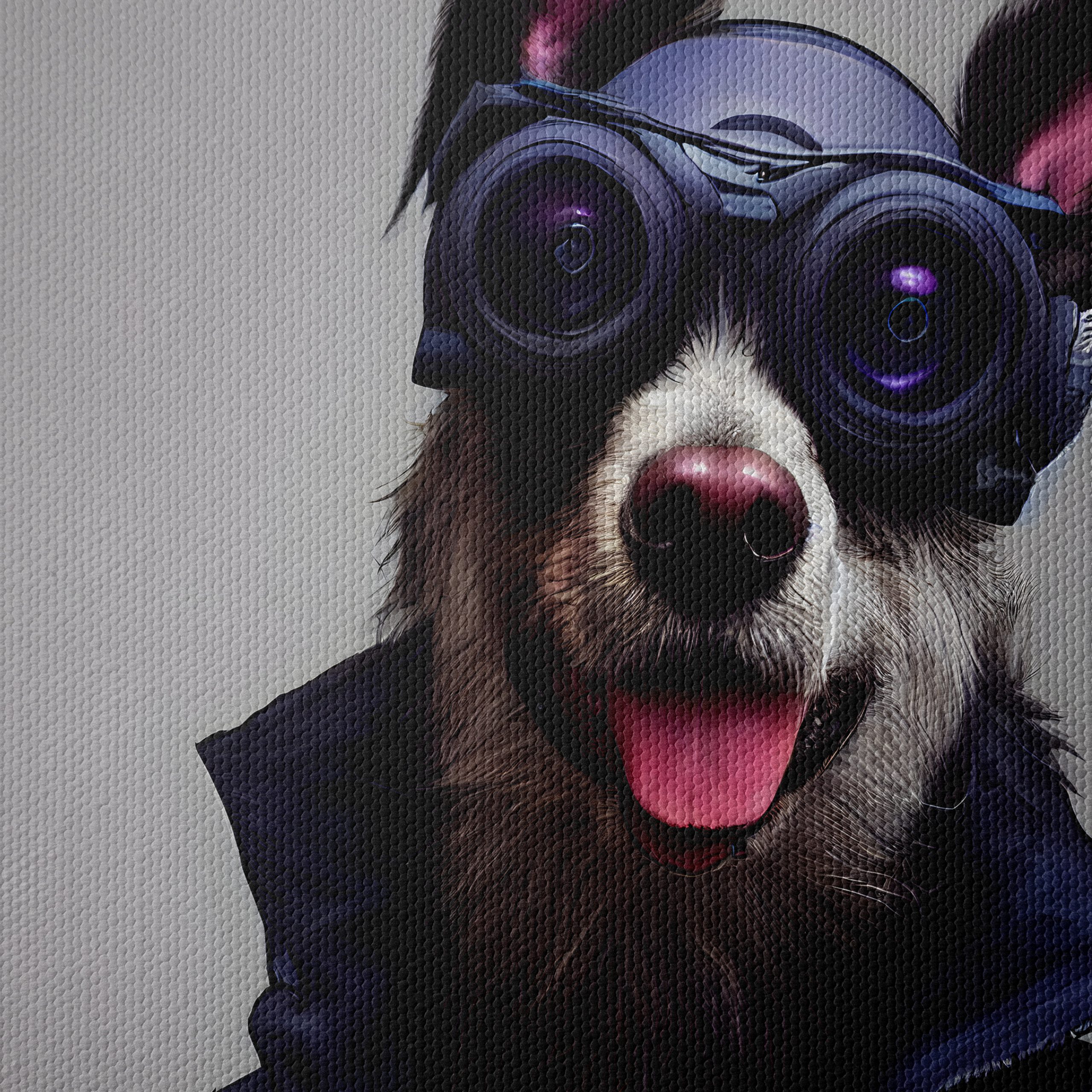 Stylized Dog Portrait with Goggles - Image 4