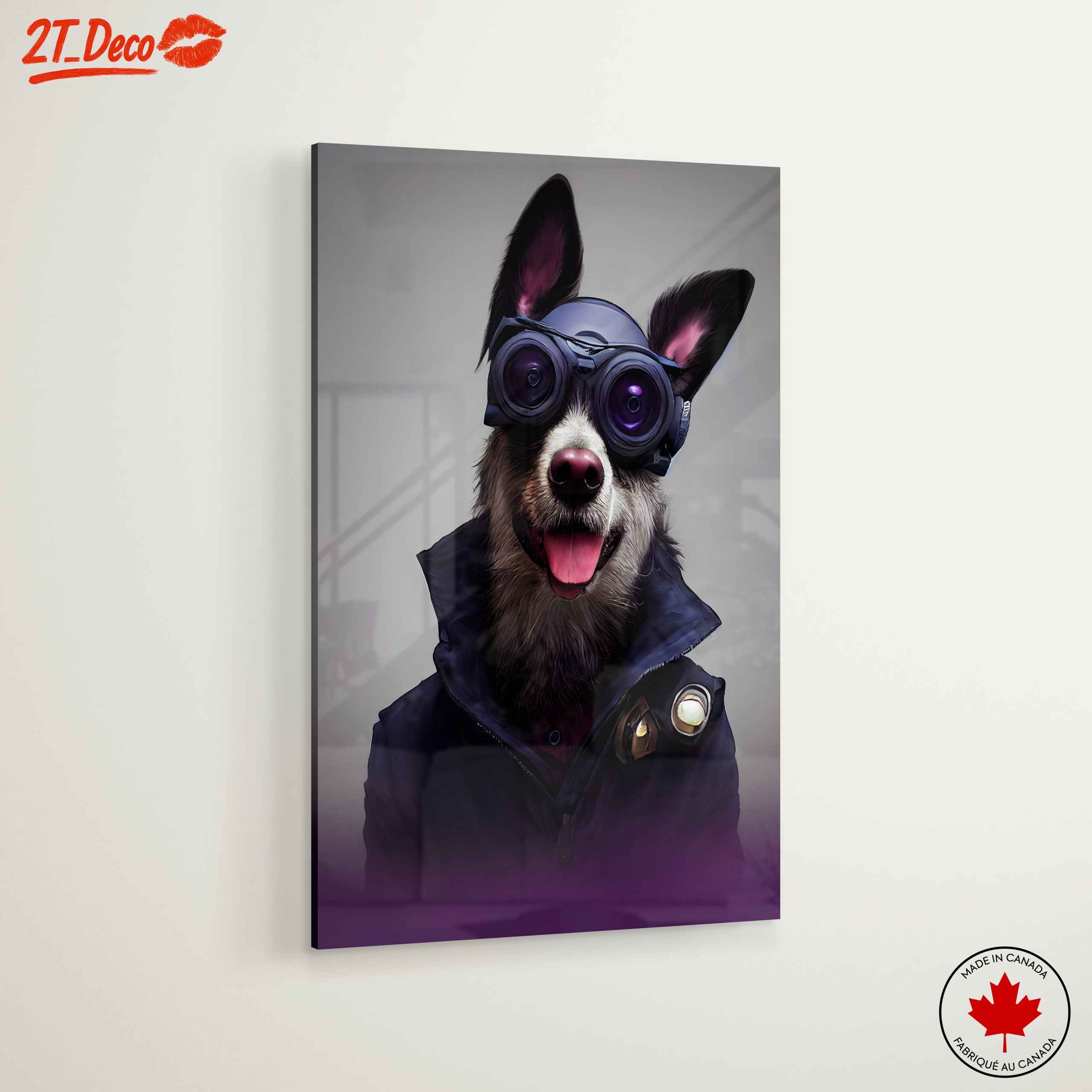 Stylized Dog Portrait with Goggles - Image 6