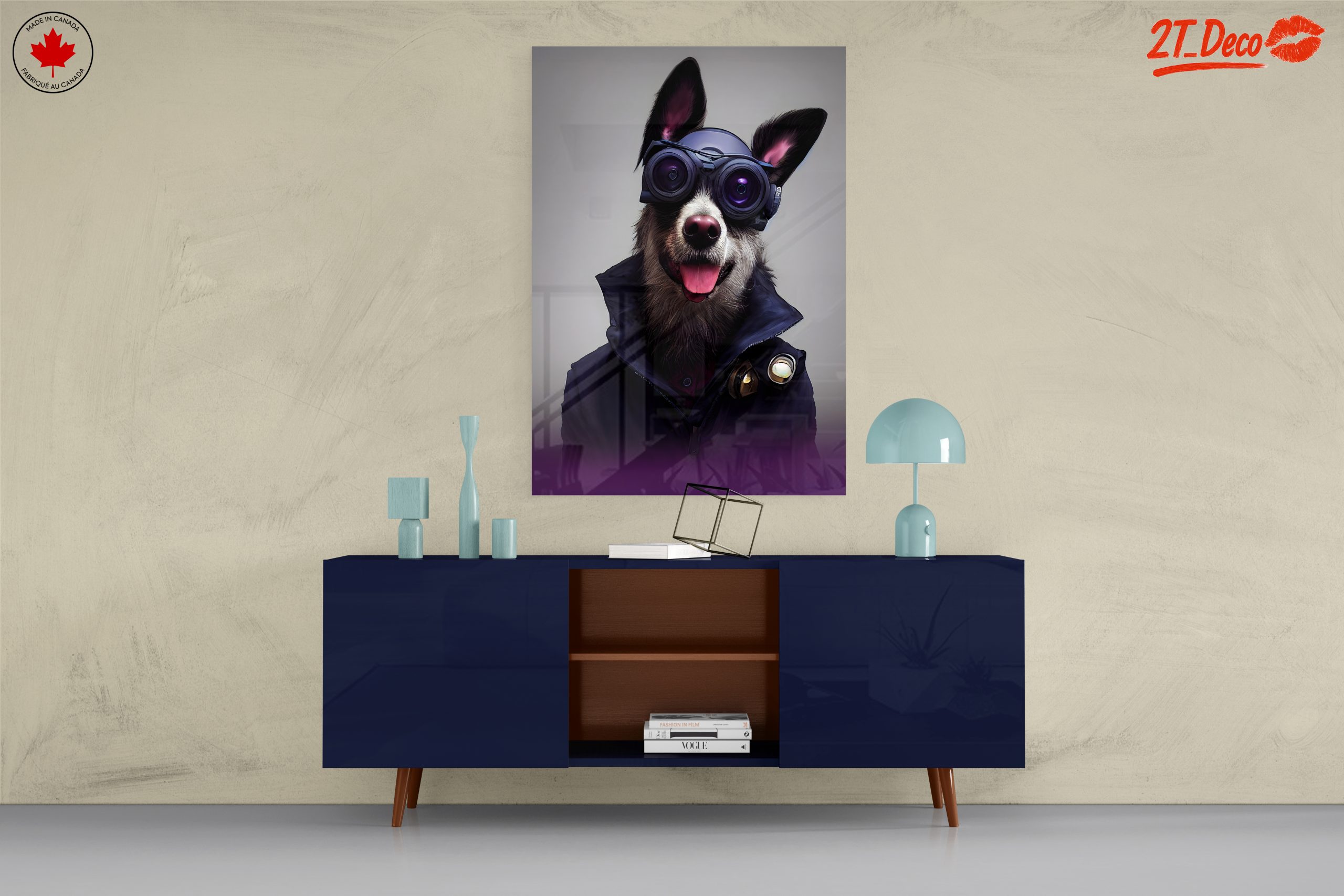 Stylized Dog Portrait with Goggles - Image 8
