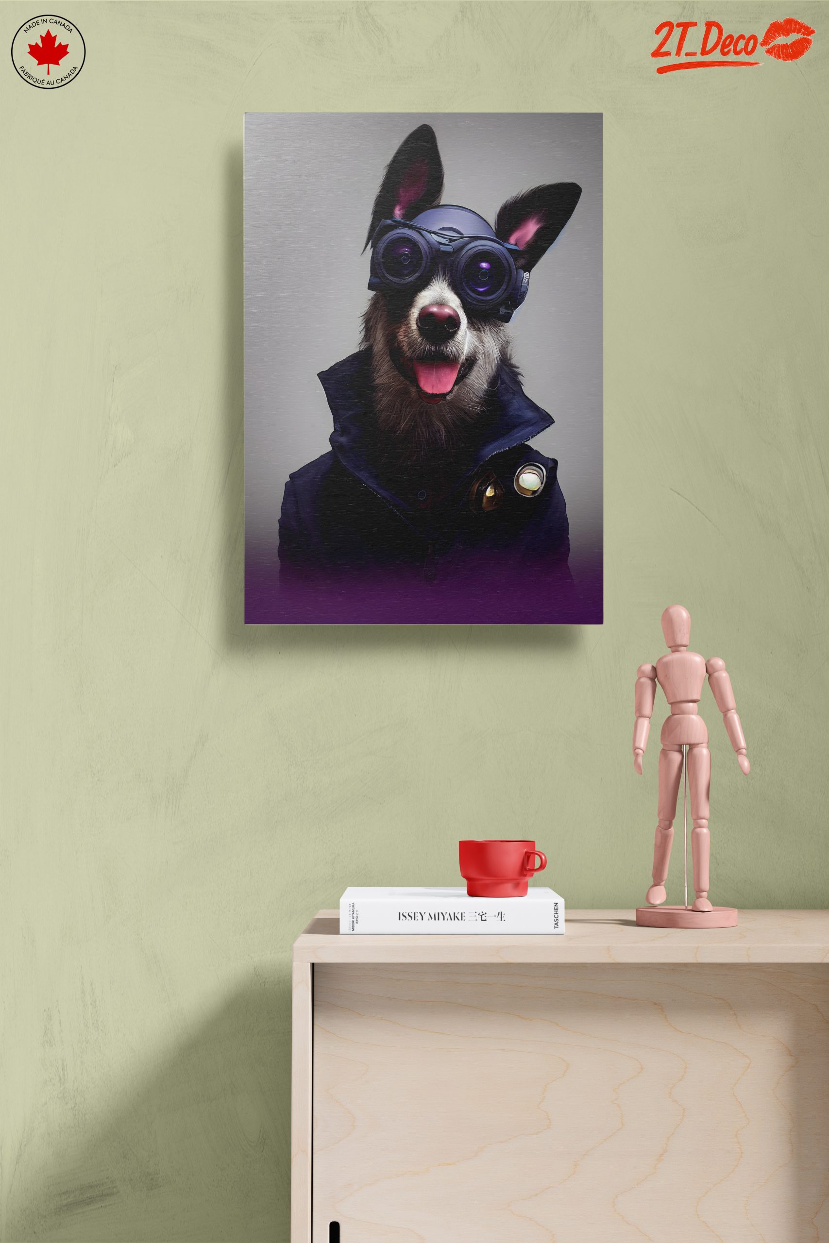 Stylized Dog Portrait with Goggles - Image 14