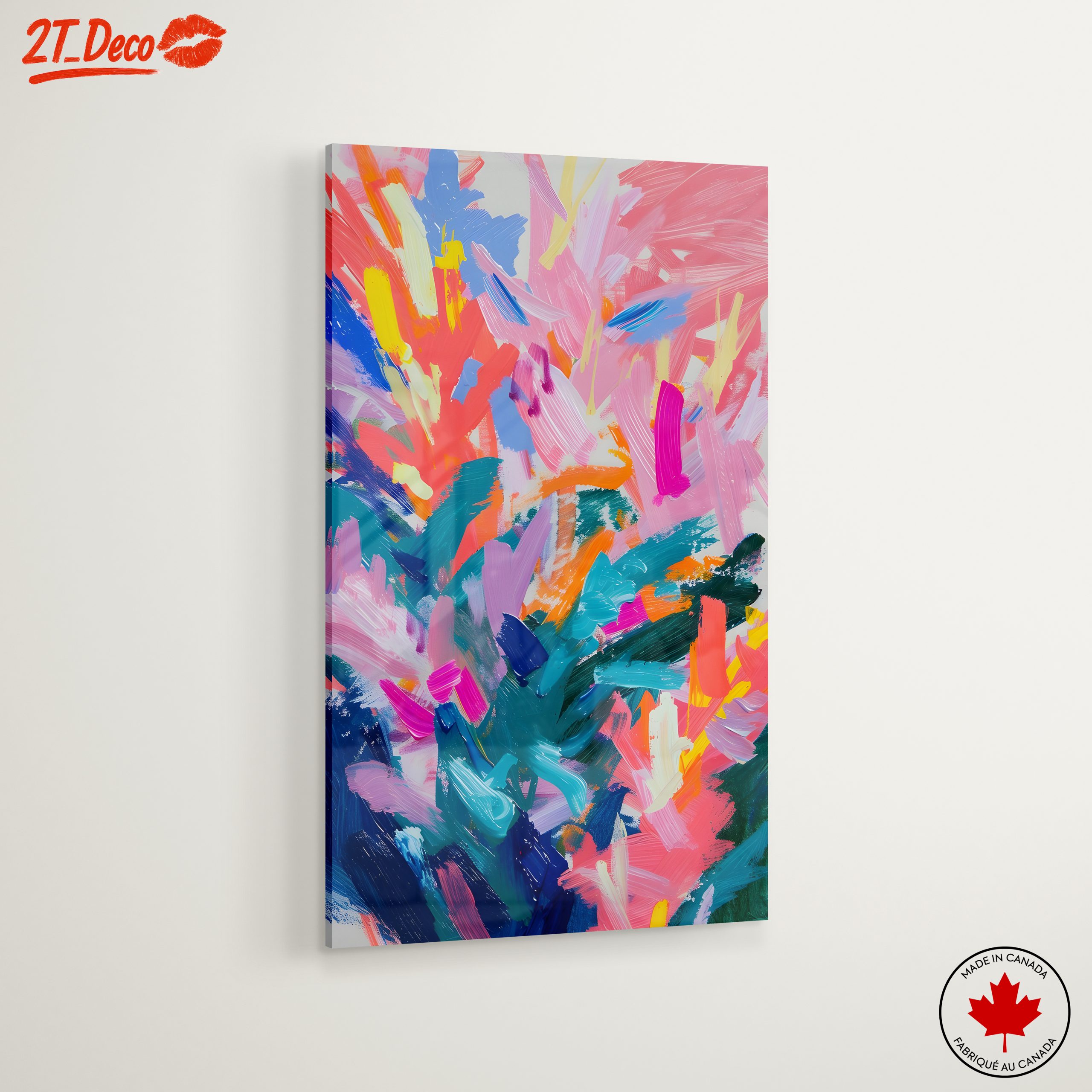 Colorful Abstract Brush Stroke Art - Image 6