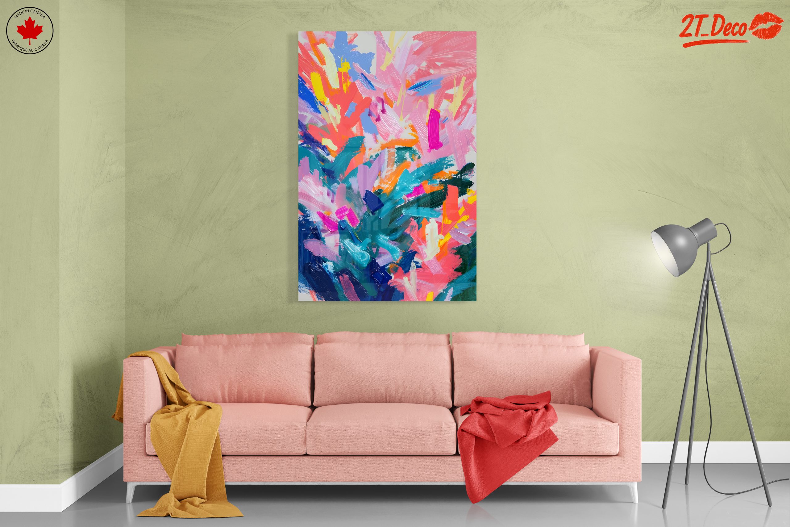 Colorful Abstract Brush Stroke Art - Image 7