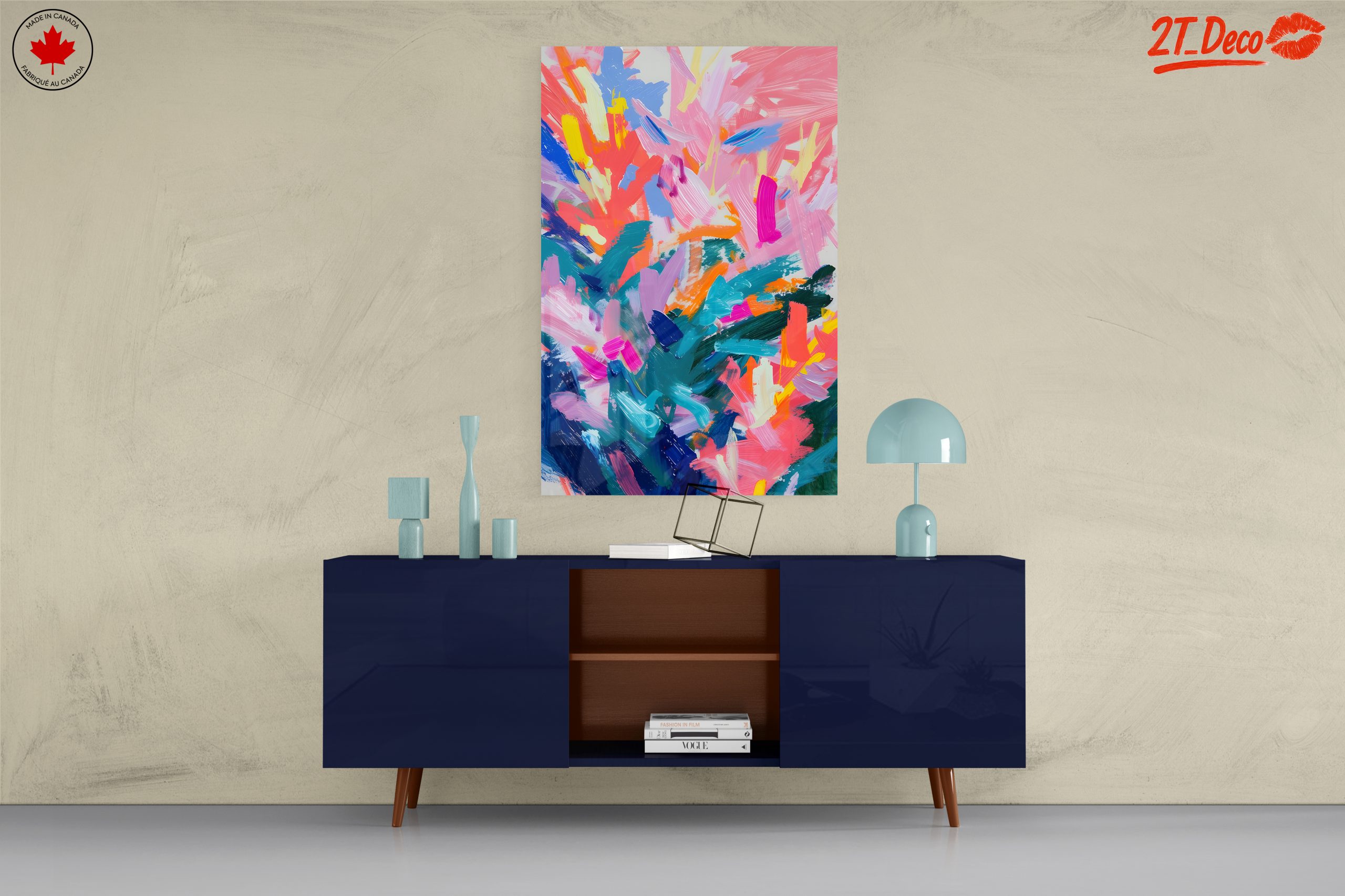 Colorful Abstract Brush Stroke Art - Image 8