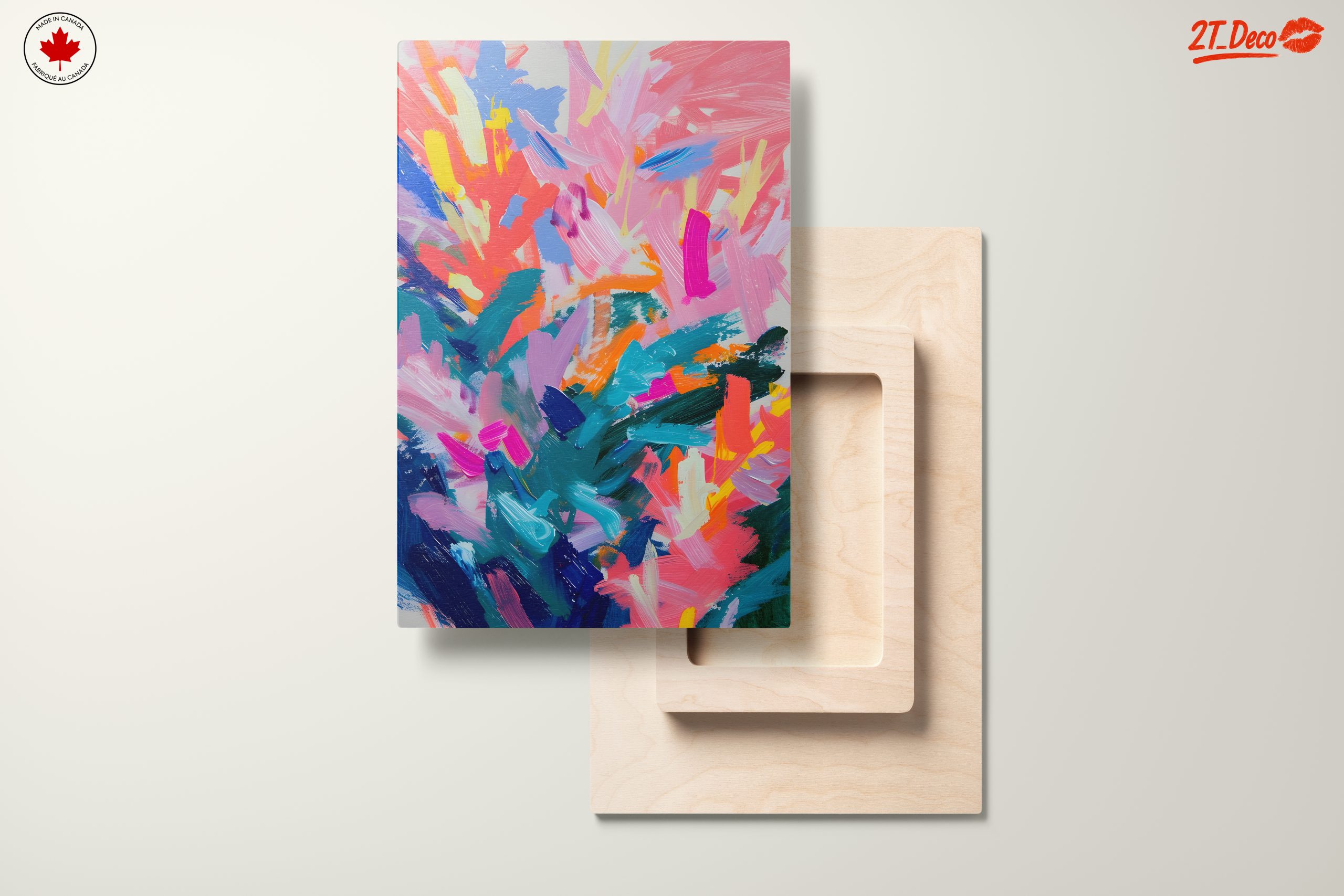 Colorful Abstract Brush Stroke Art - Image 11