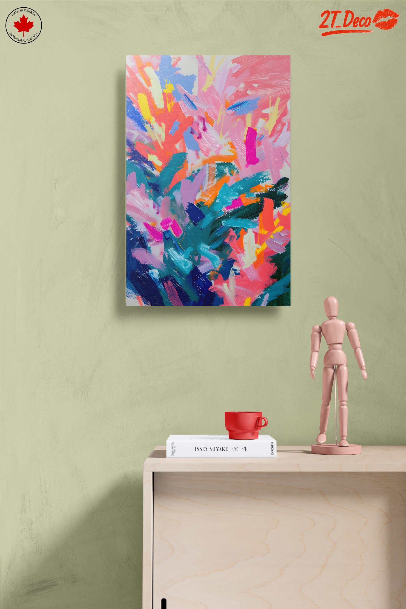Colorful Abstract Brush Stroke Art - Image 14