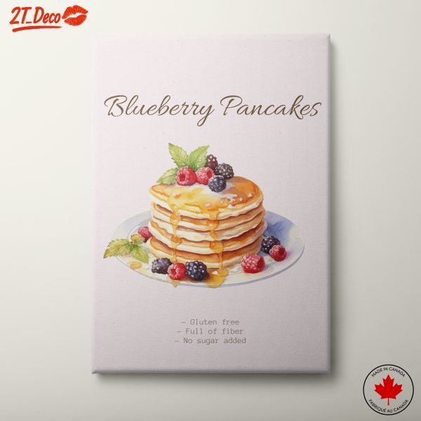 Delicious Blueberry Pancakes Art