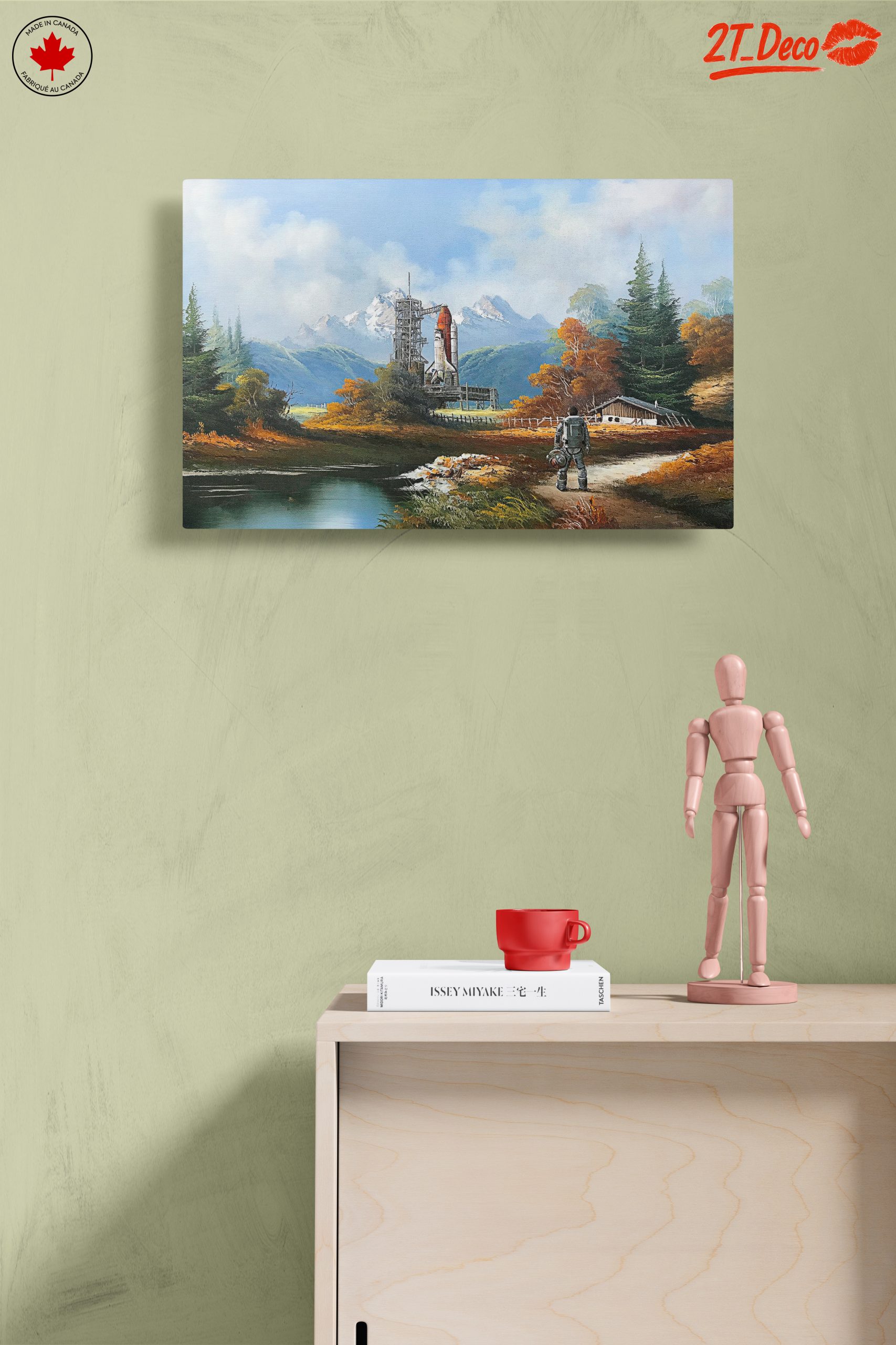Scenic Fantasy Space Landscape with Astronaut - Image 14